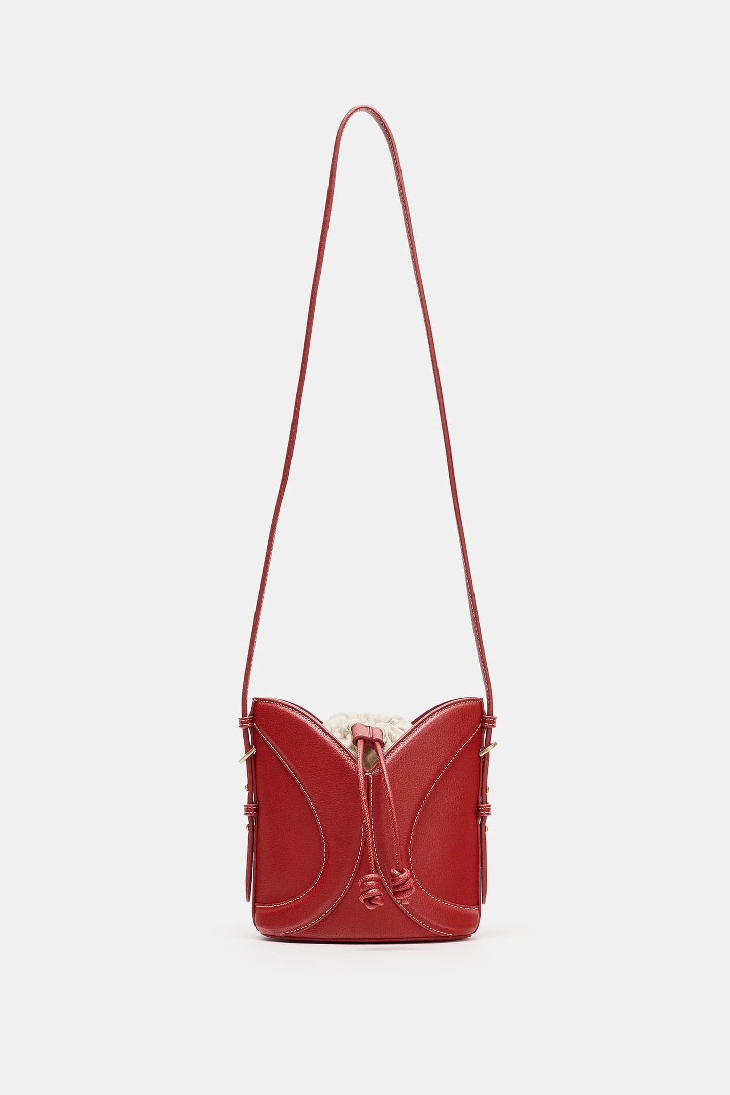 МИНИ-СУМКА СУМКА С ОТСТРОЧКОЙ - фото 2