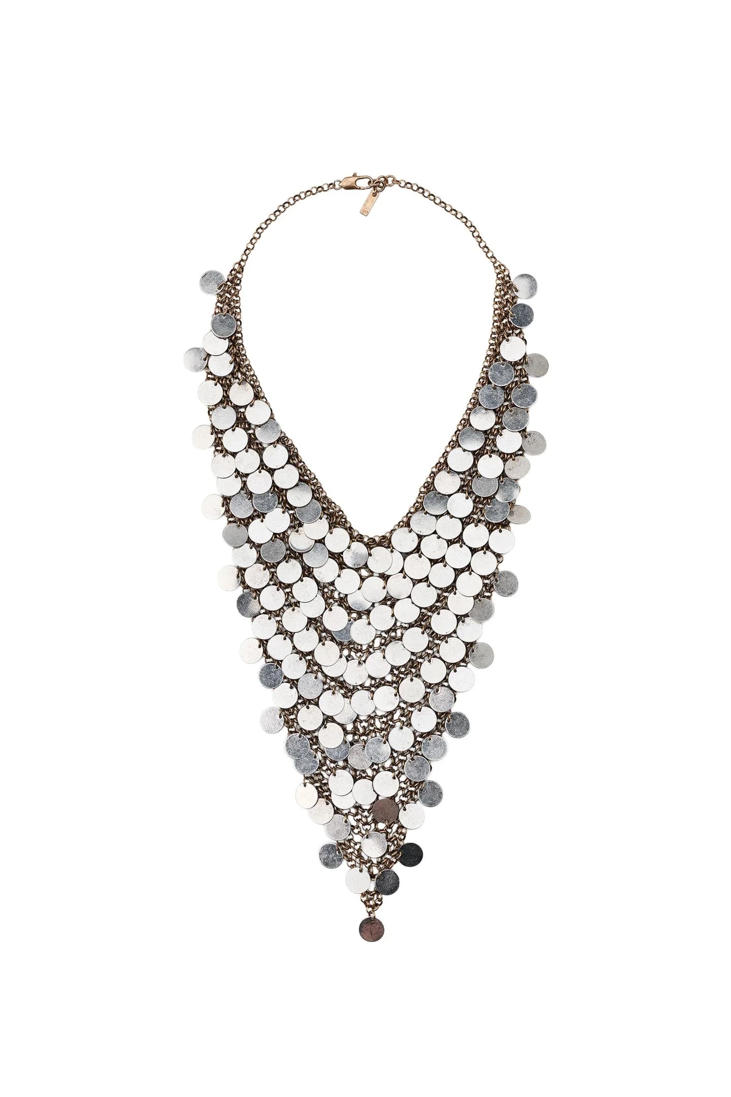 ОЖЕРЕЛЬЕ БАБЕТ С МЕТАЛЛИЧЕСКИМИ ПЛАСТИНАМИ - фото 3