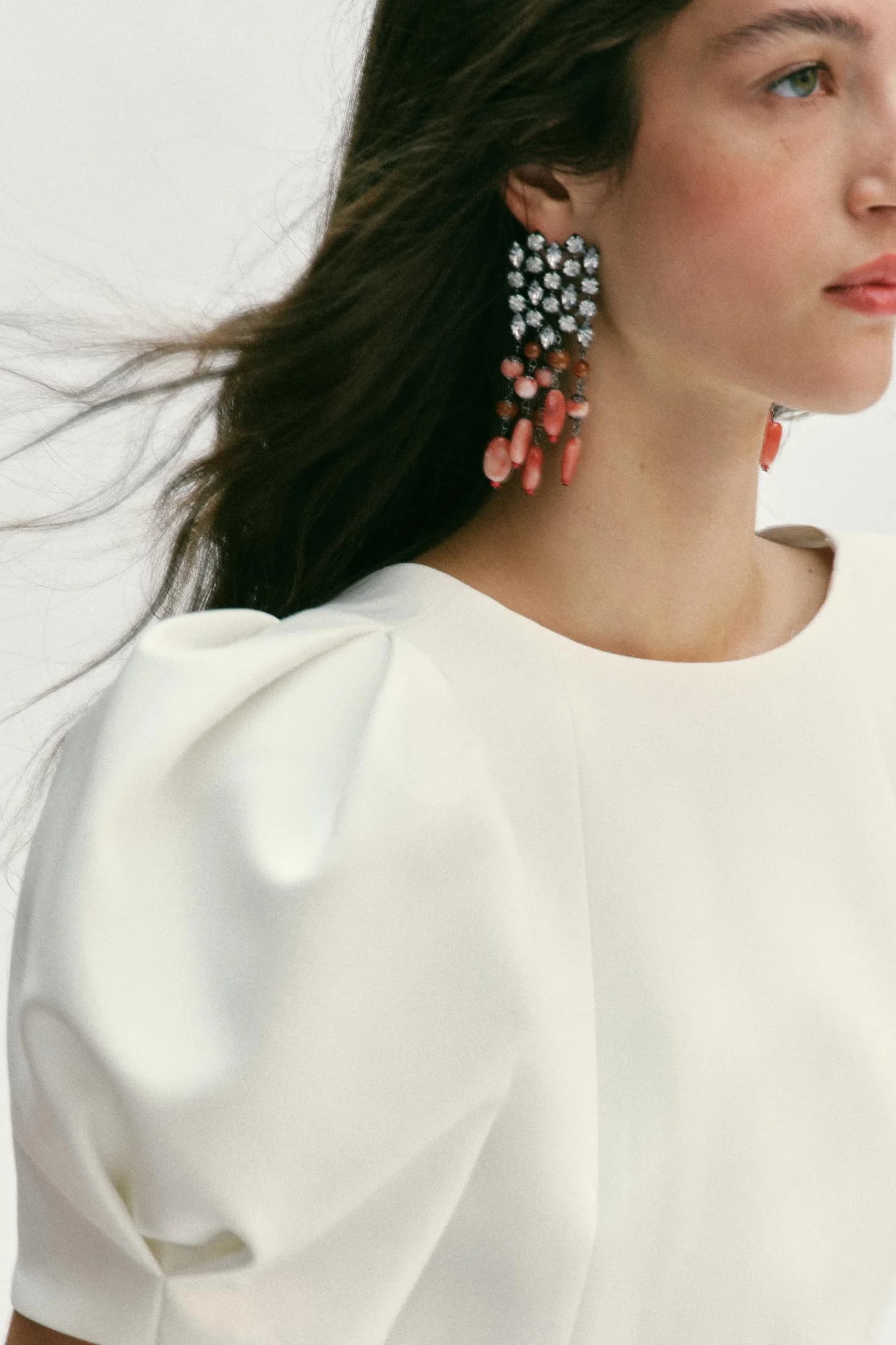 КАСКАДНЫЕ СЕРЬГИ С ДЕКОРАТИВНЫМИ КАМНЯМИ - фото 2