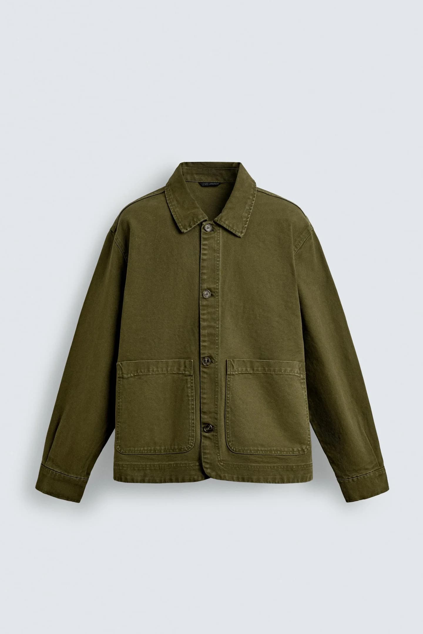 КУРТКА-РУБАШКА СВОБОДНОГО КРОЯ С КАРМАНАМИ