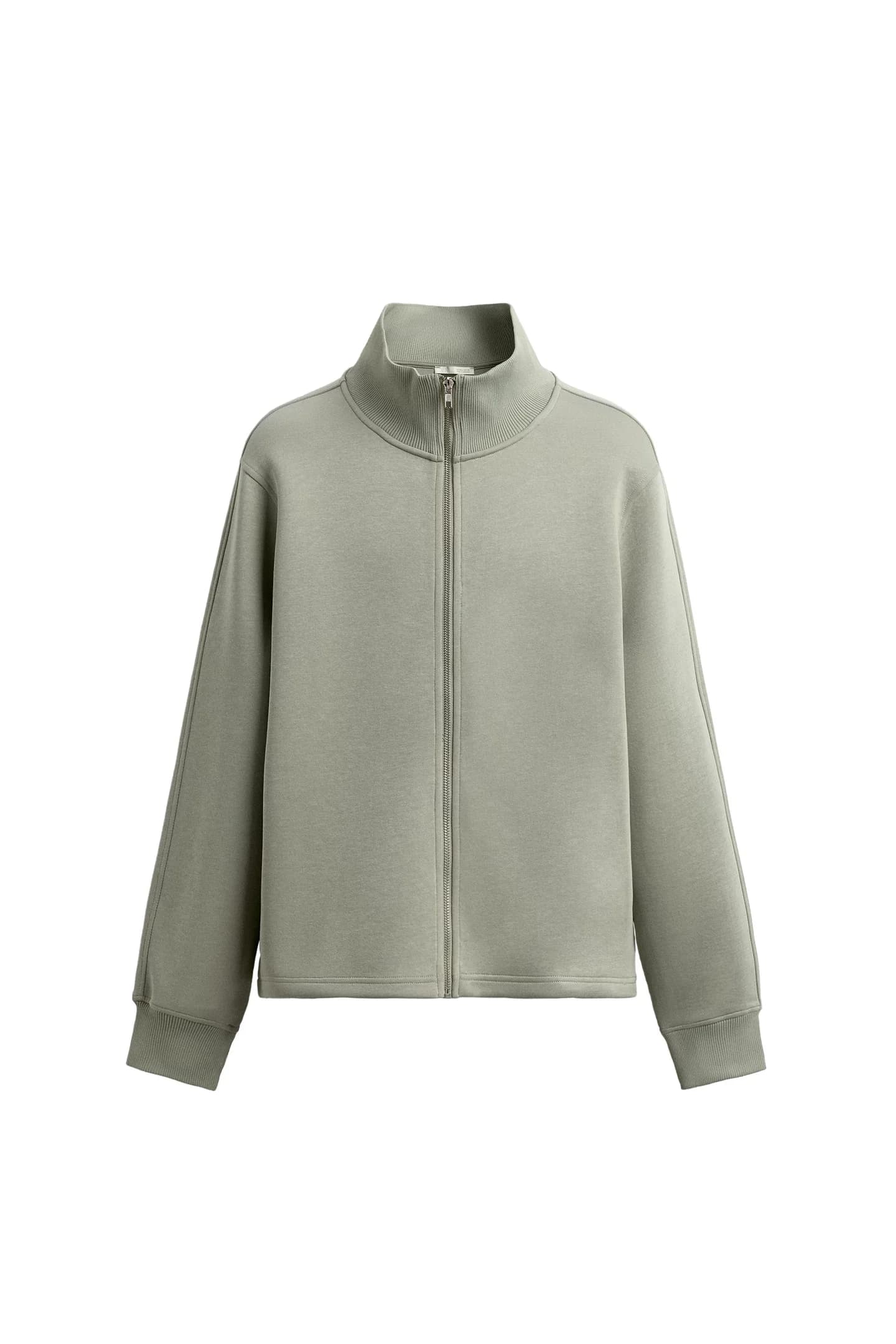 СВИТШОТ НА МОЛНИИ ИЗ ТКАНИ ИНТЕРЛОК - фото 3