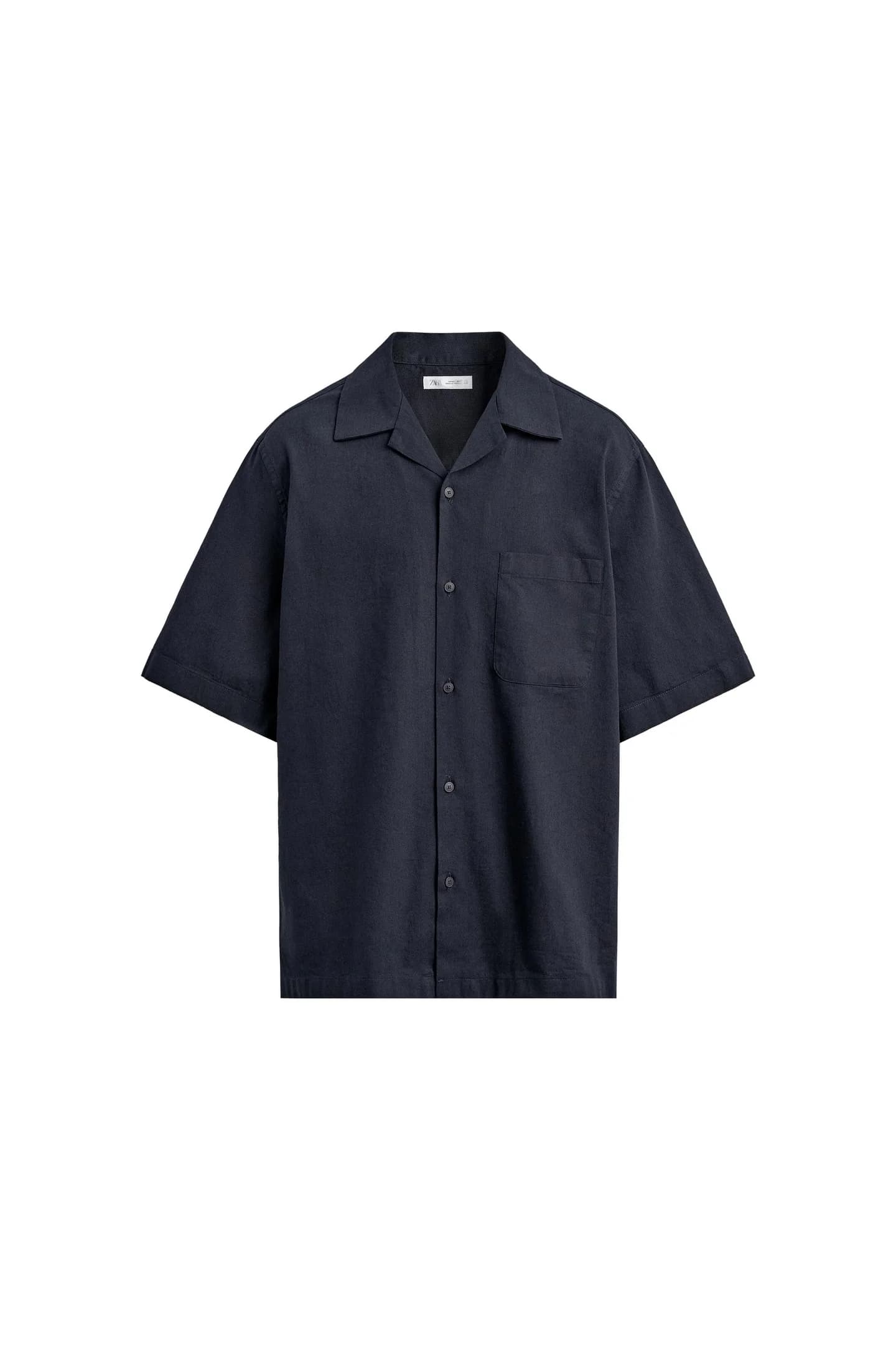 РУБАШКА СВОБОДНОГО КРЕЙСА С КАРМАНОМ - фото 3