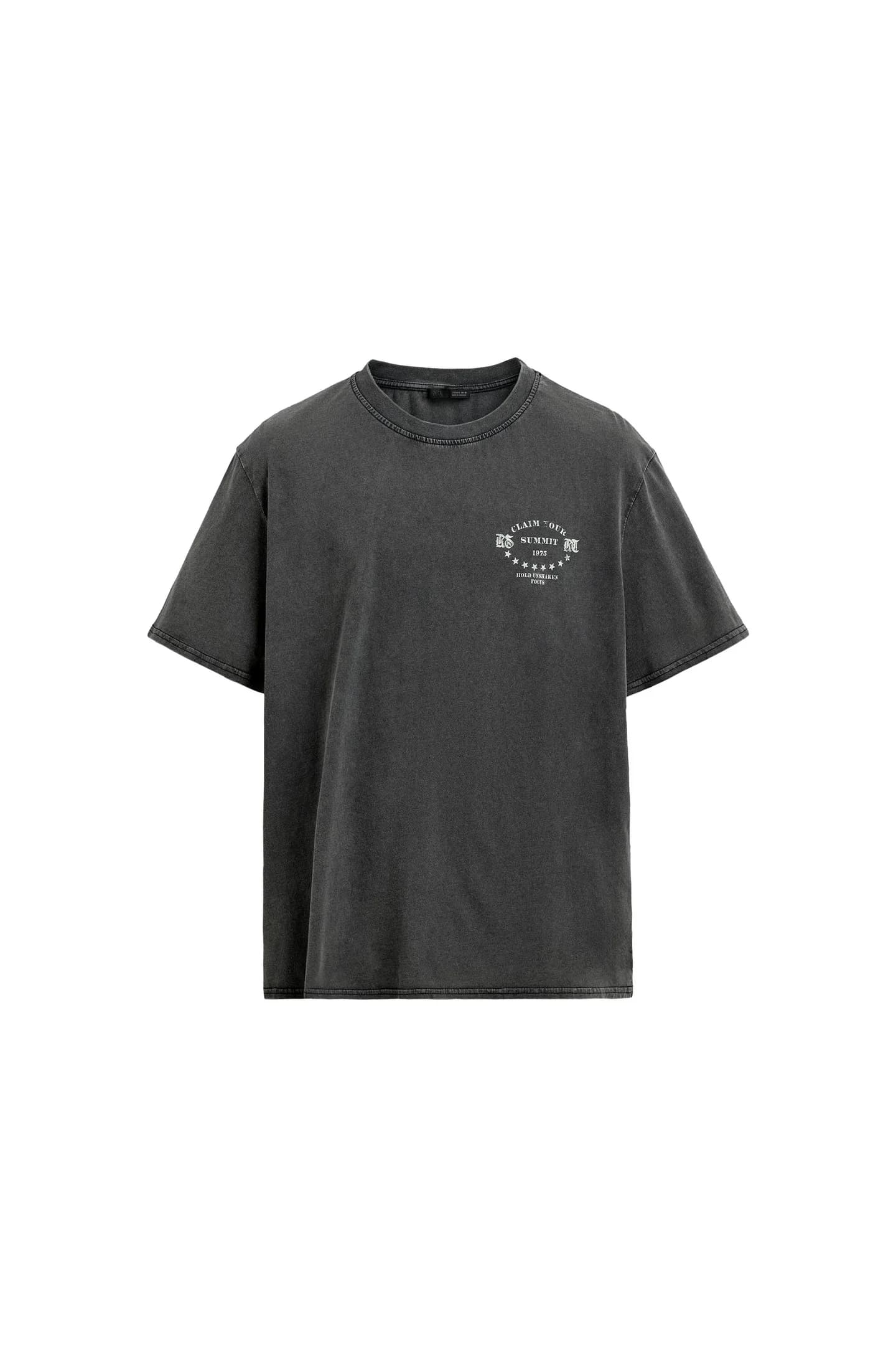 ФУТБОЛКА С ПРИНТАМИ С ЭФФЕКТОМ СТИРКИ - фото 3