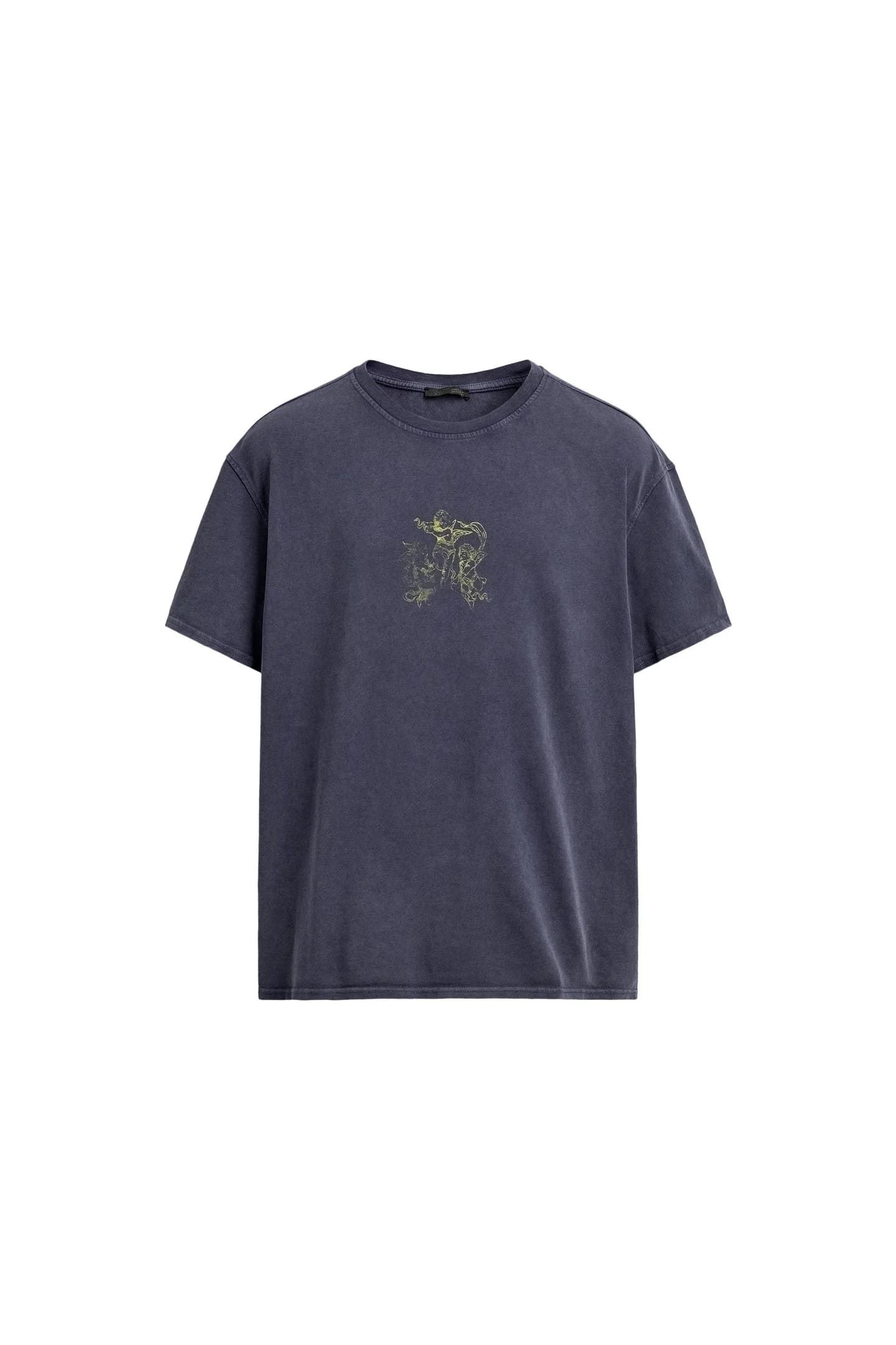 ФУТБОЛКА С ПРИНТАМИ С ЭФФЕКТОМ СТИРКИ - фото 3