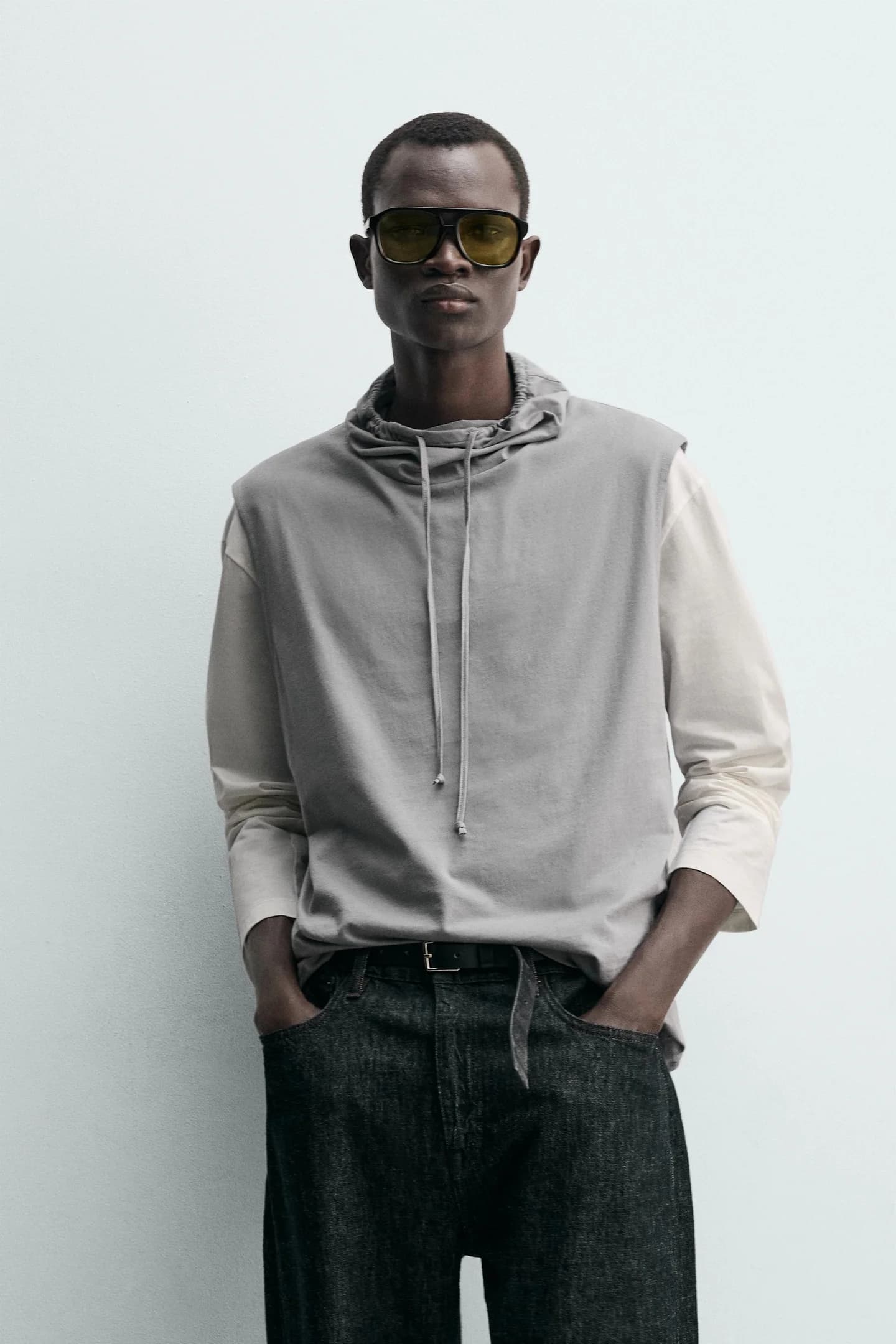 ФУТБОЛКА БЕЗ РУКАВОВ С РЕГУЛИРУЕМОЙ ШЕИ