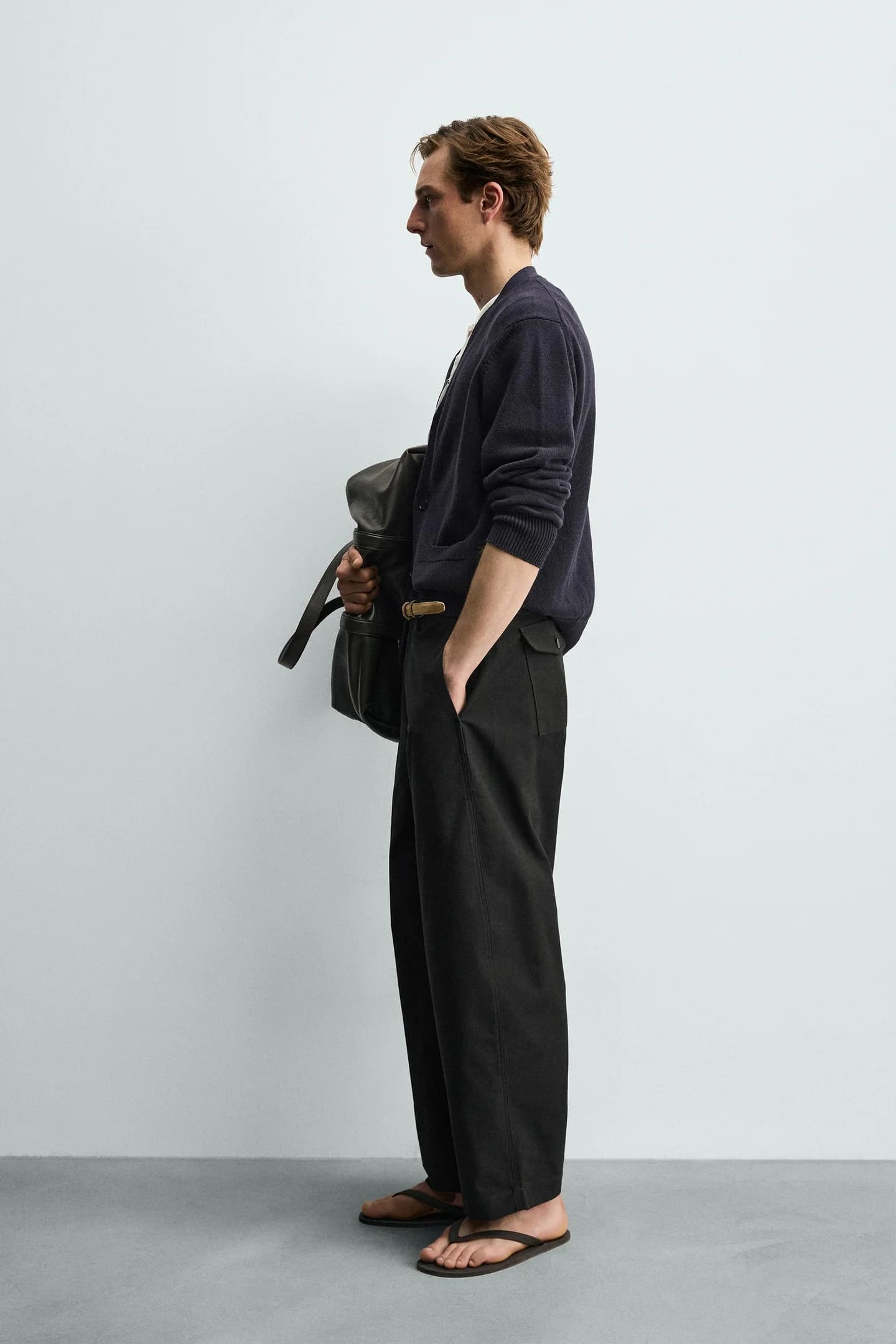 БРЮКИ С БАЛЛОННЫМ КРАЙОМ - фото 4