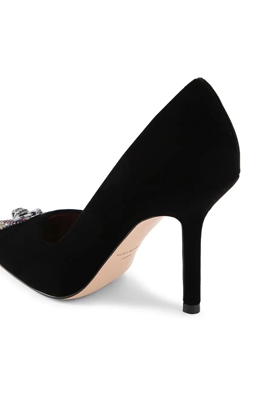 Замшевые туфли на каблуке с молнией Court - фото 5