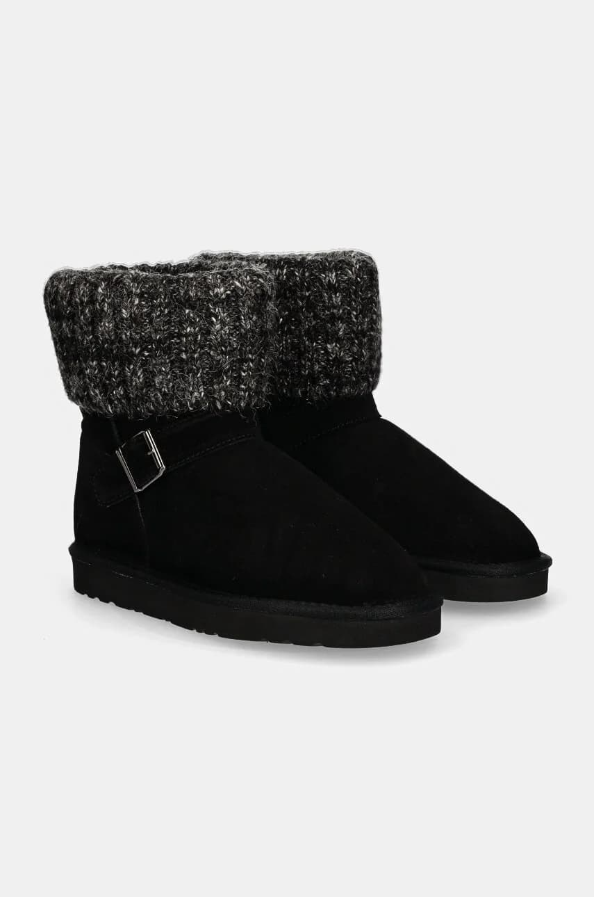 Замшевые зимние ботинки