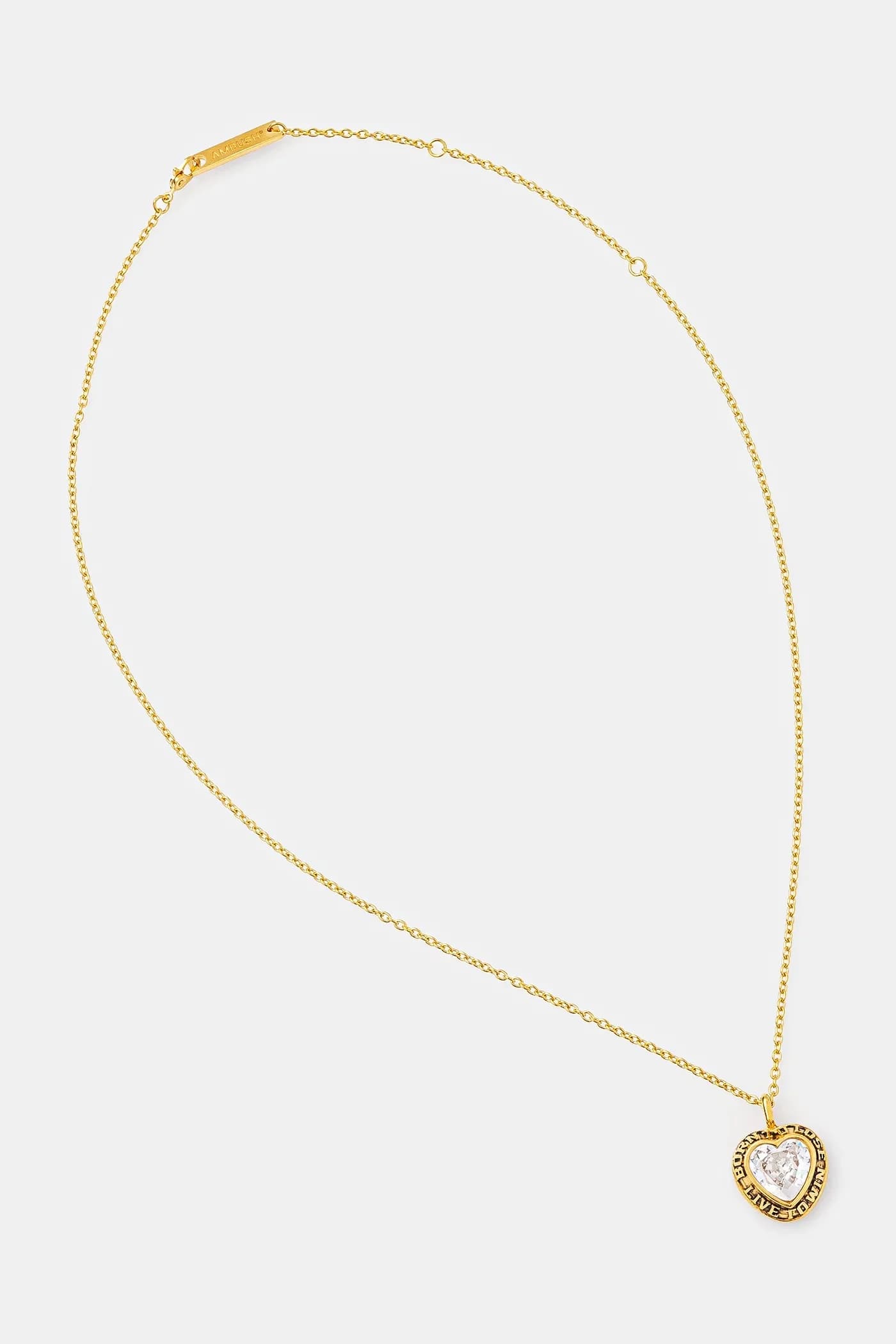 Серебряное колье с подвеской в ​​форме сердца