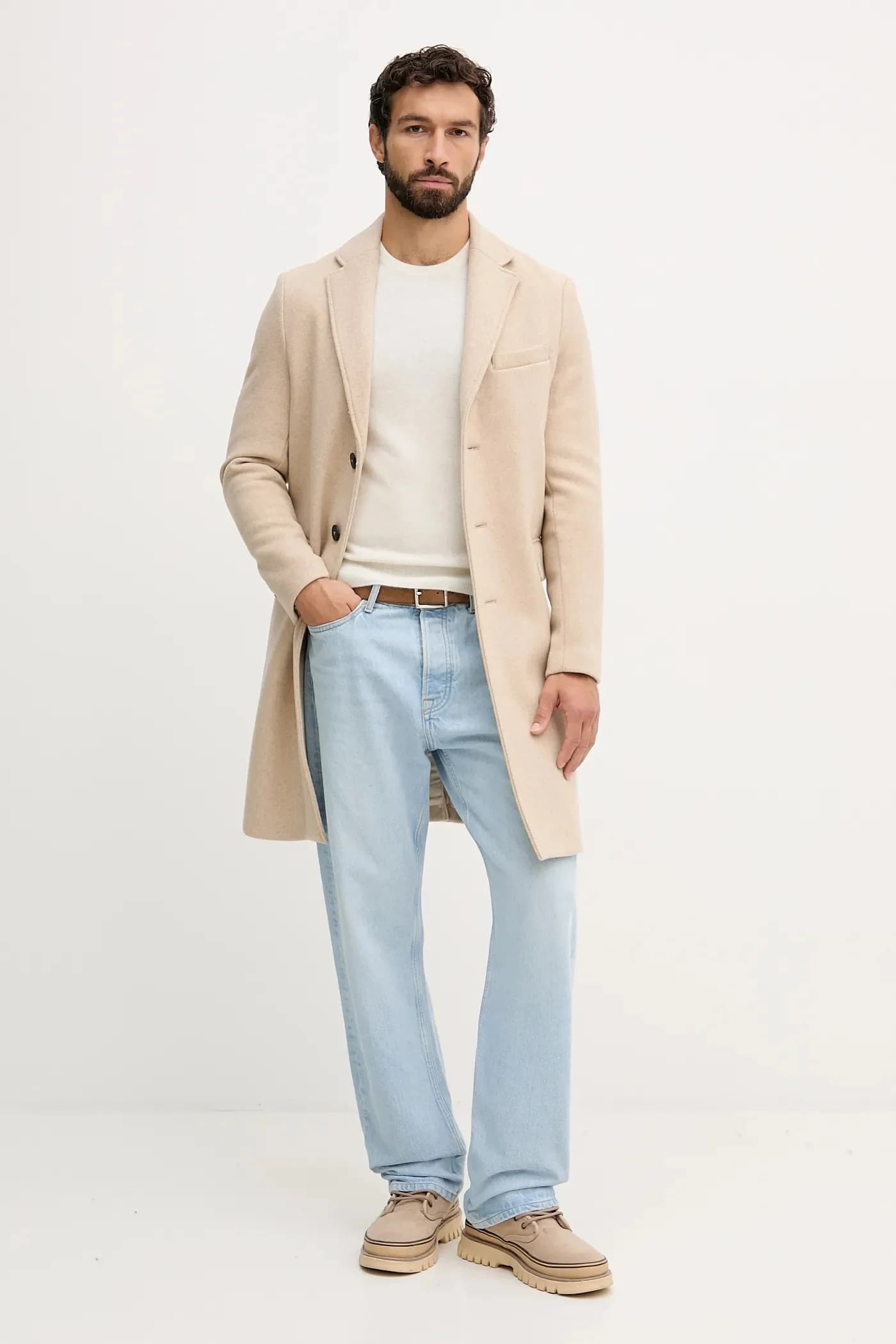 Пальто с добавлением шерсти - фото 2