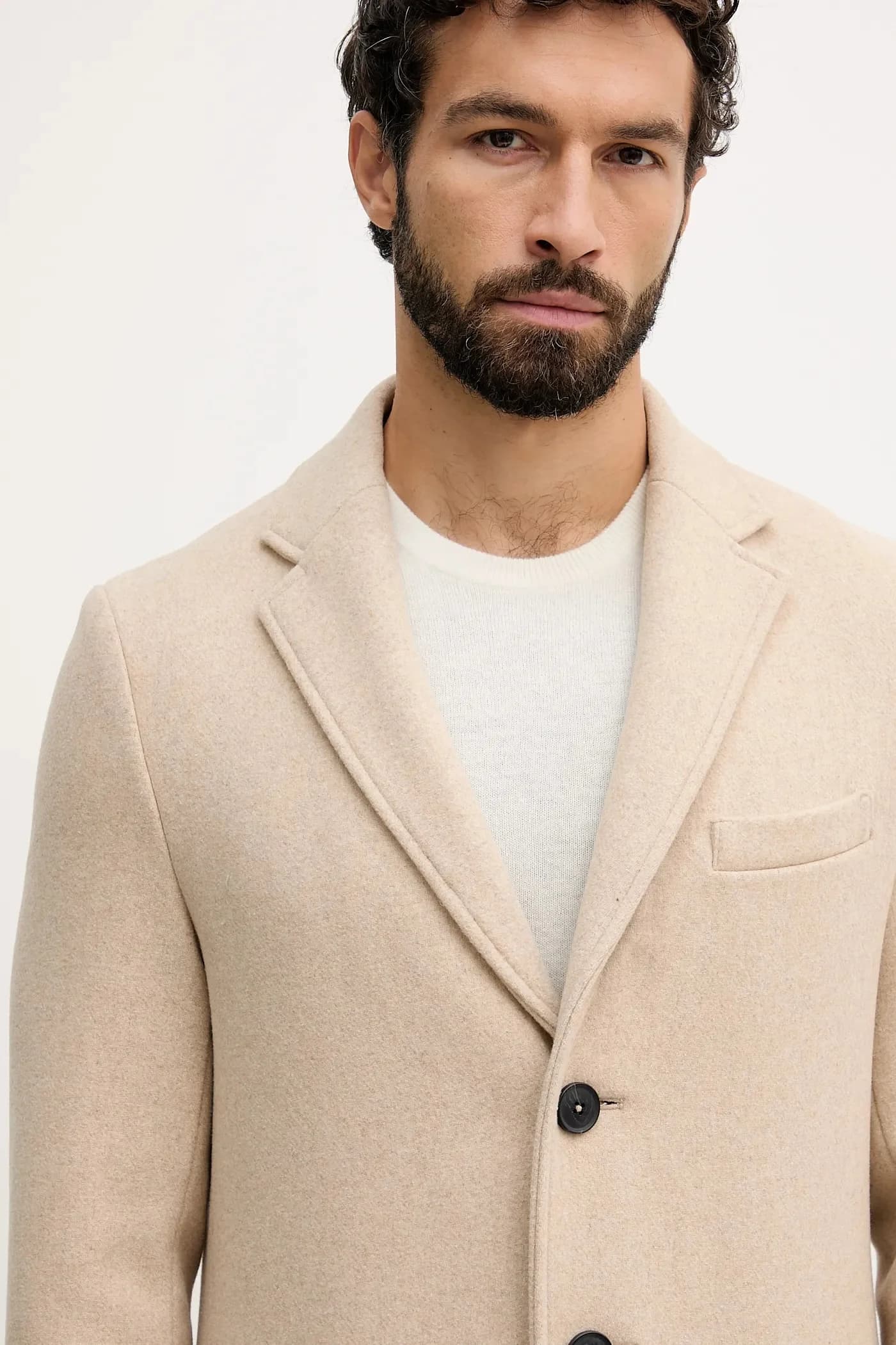 Пальто с добавлением шерсти - фото 4