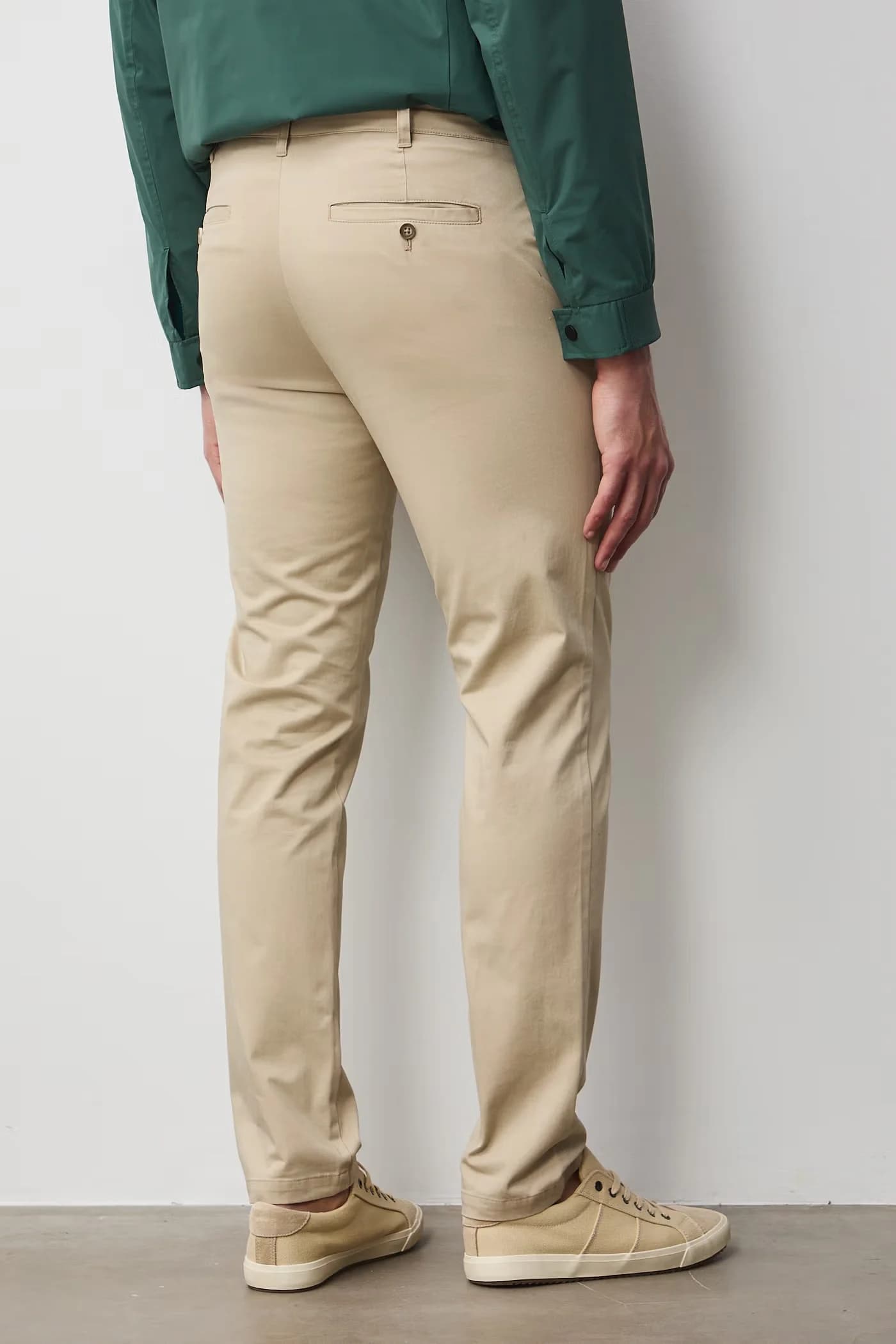 Мужские чиносы из хлопка с эластаном - фото 3