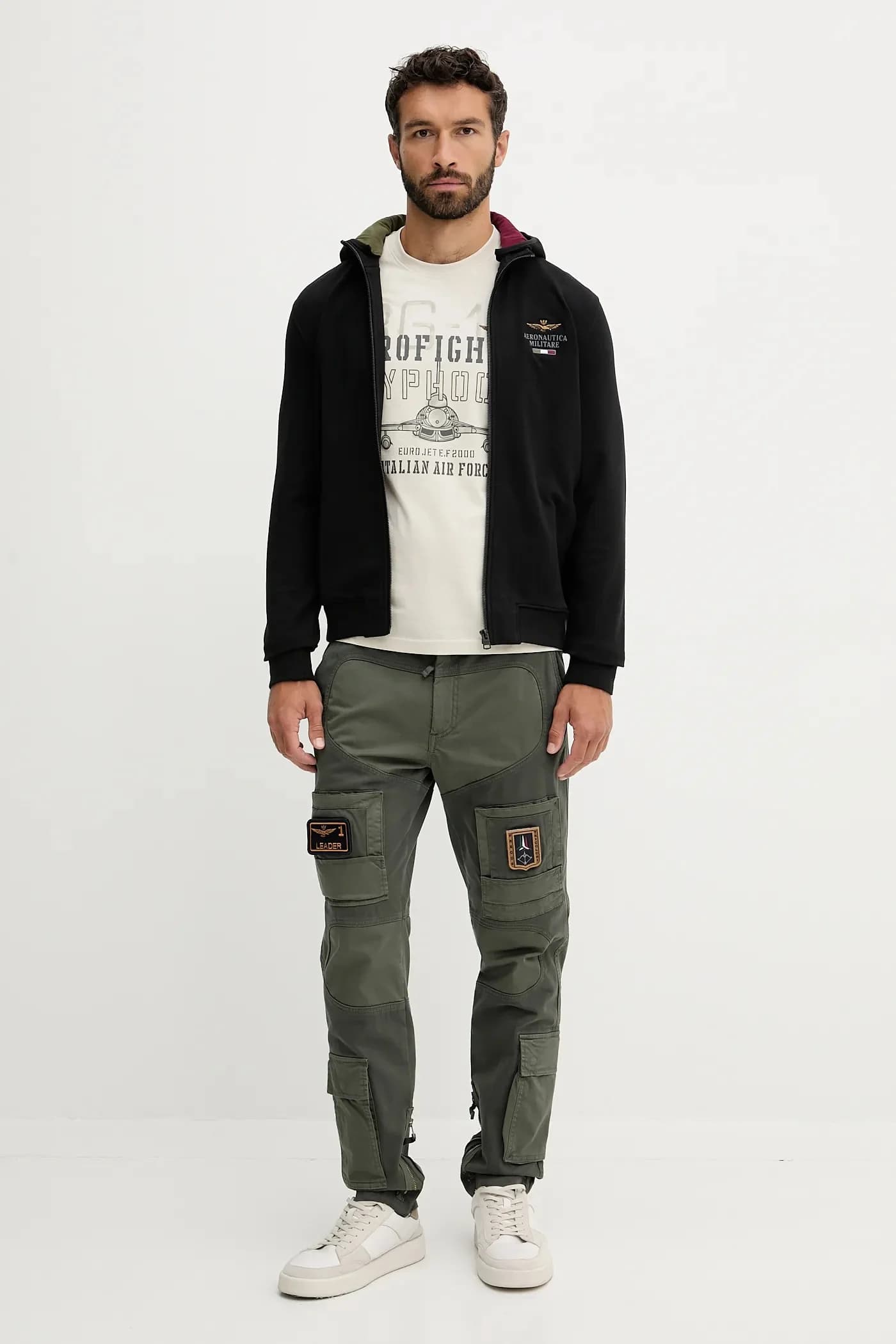 Хлопковая рубашка с длинным рукавом - фото 2