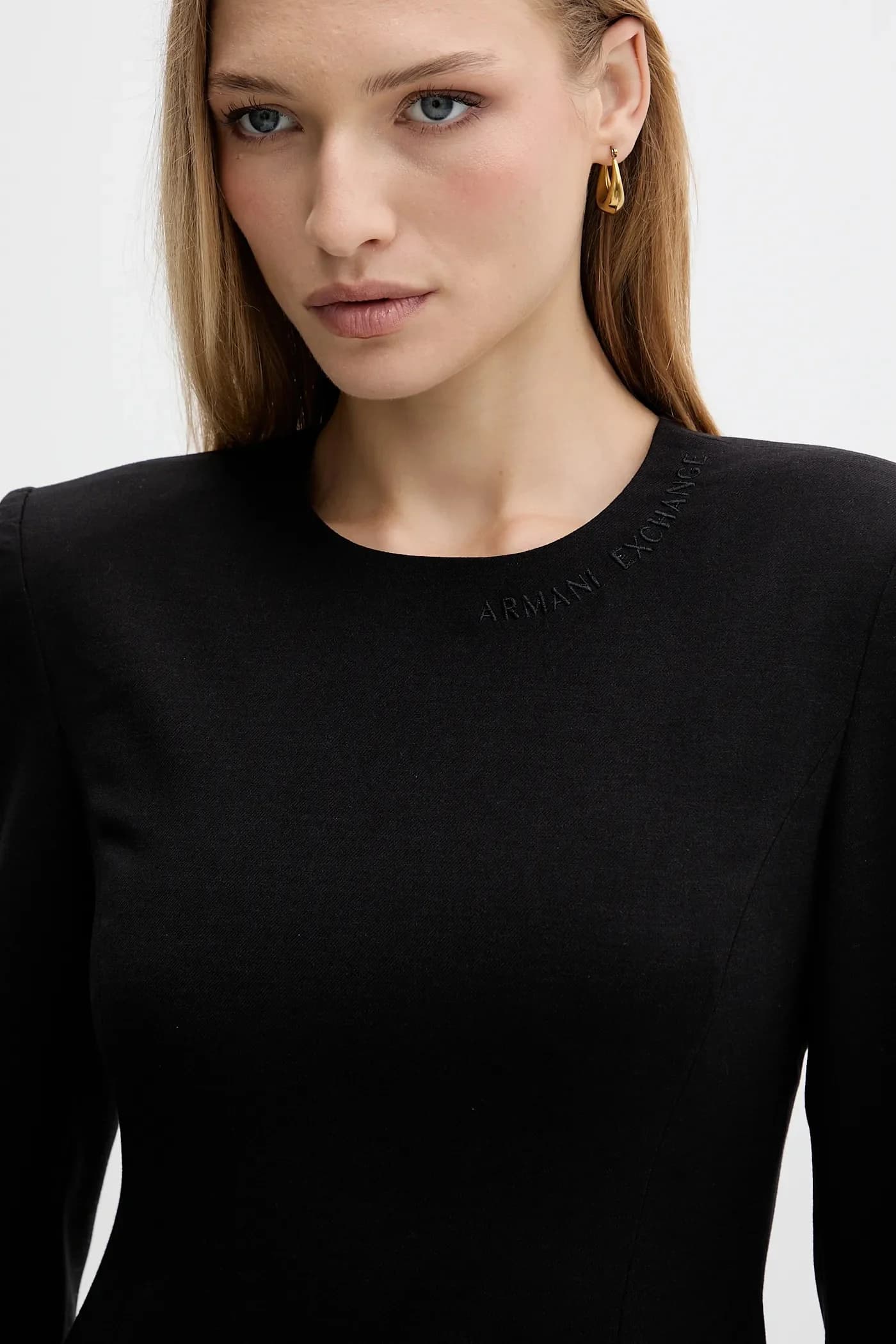 Платье из смесовой шерсти - фото 4