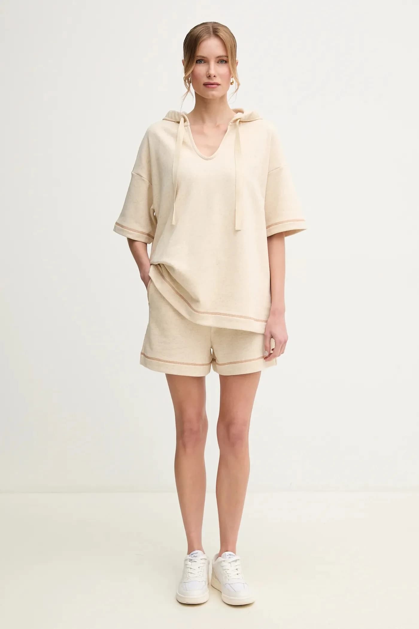 Толстовка из смесового льна - фото 2