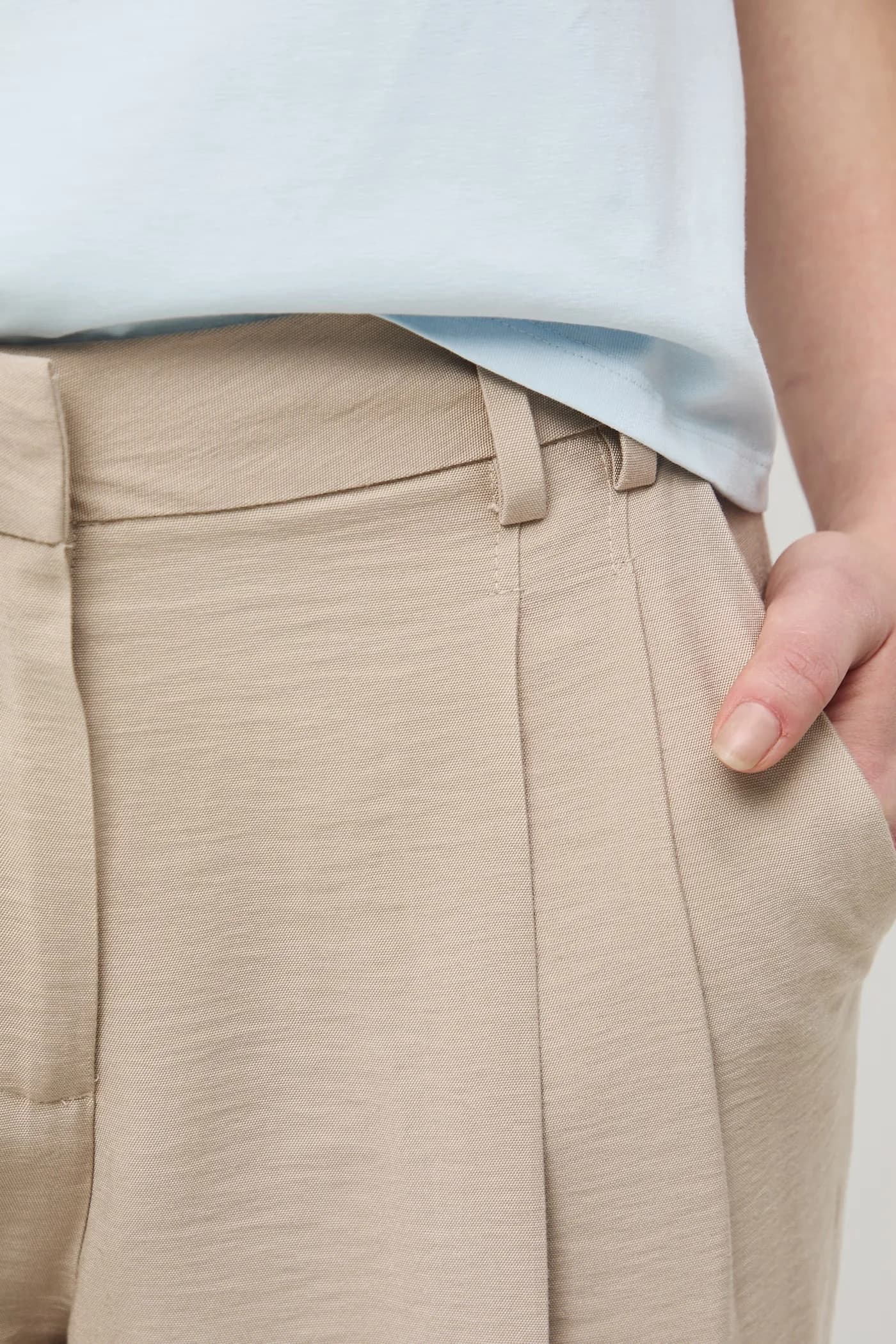 Женские широкие брюки из вискозы. - фото 4