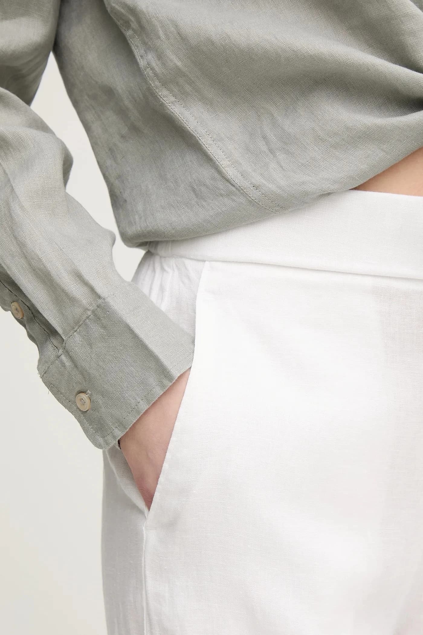 Льняные брюки - фото 4