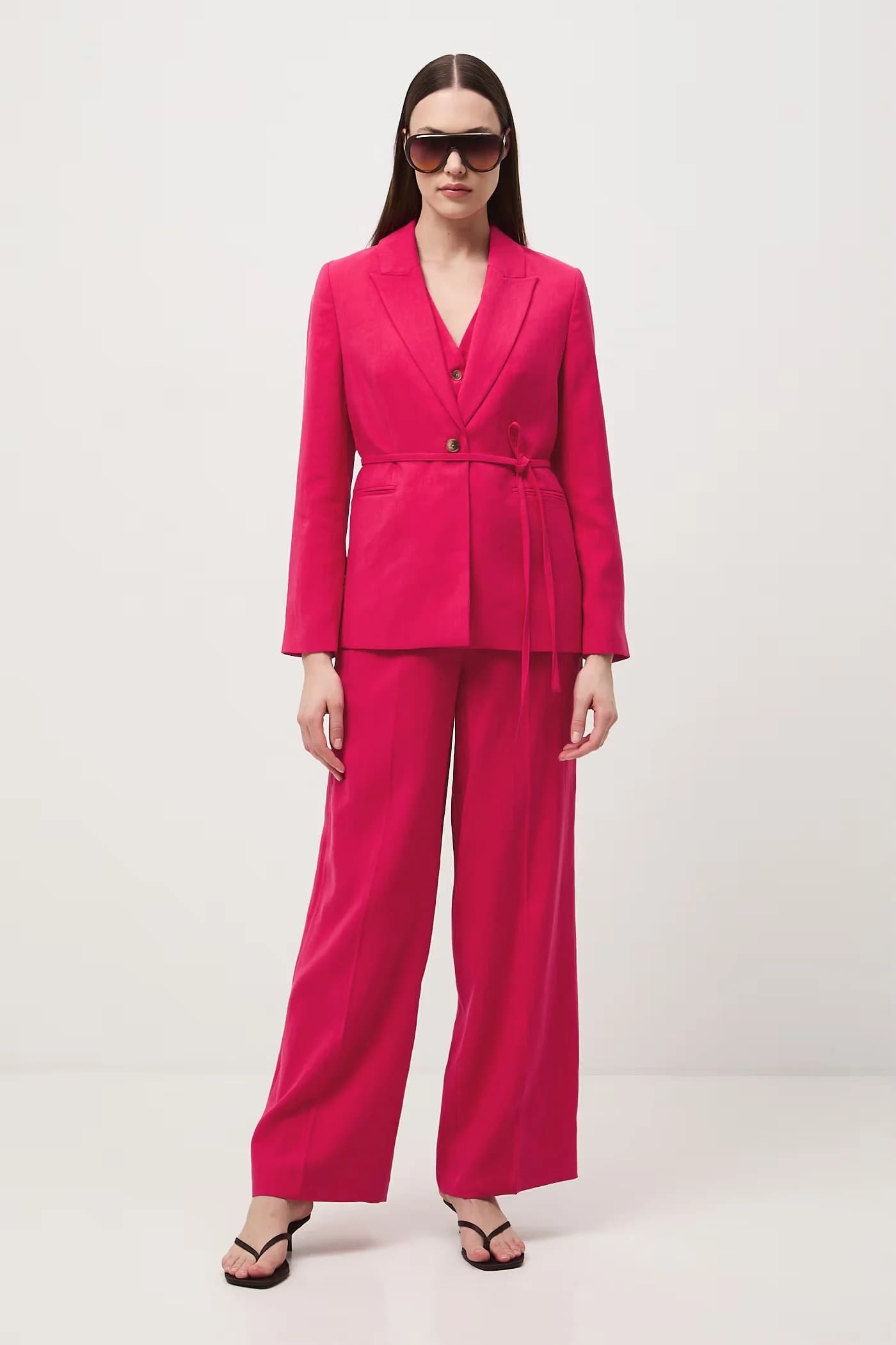 Женские широкие брюки с вискозой - фото 2