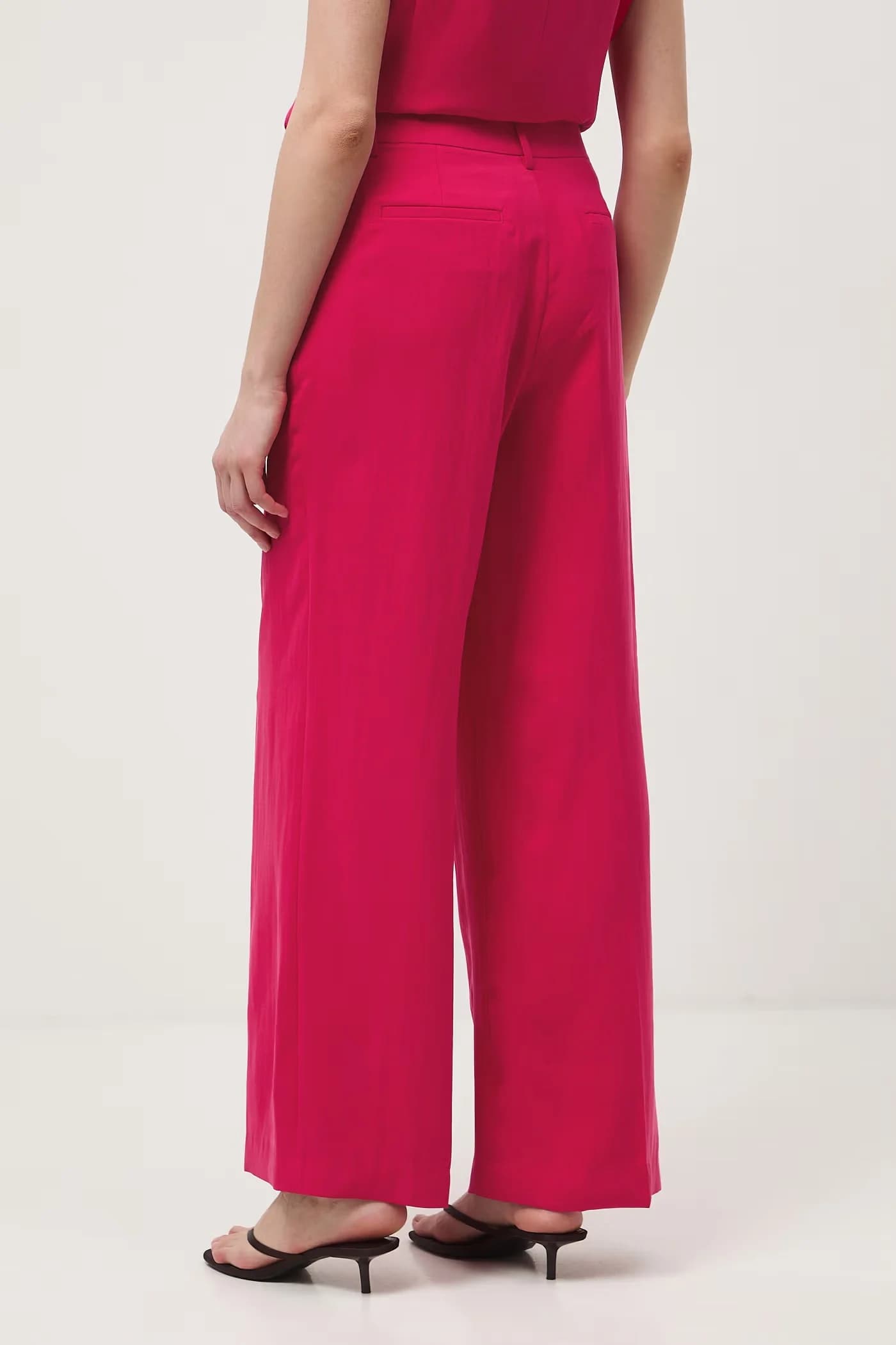 Женские широкие брюки с вискозой - фото 3