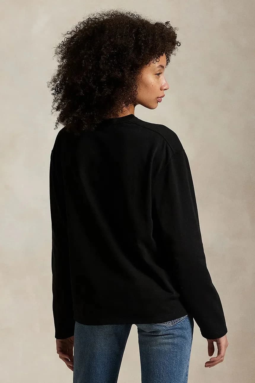 Хлопковая рубашка с длинным рукавом - фото 2