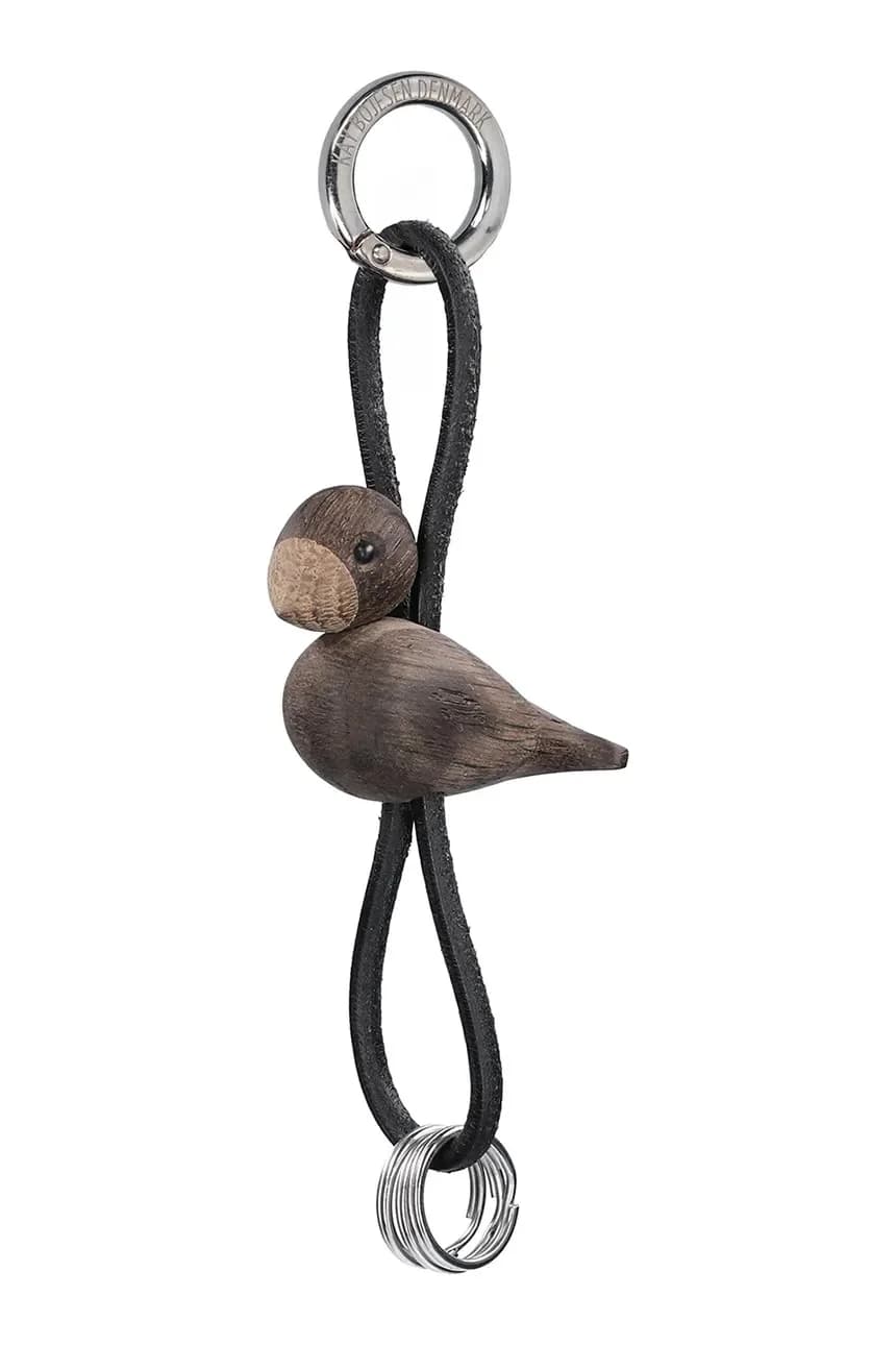 Брелок «Птица» Серебряный 6 см