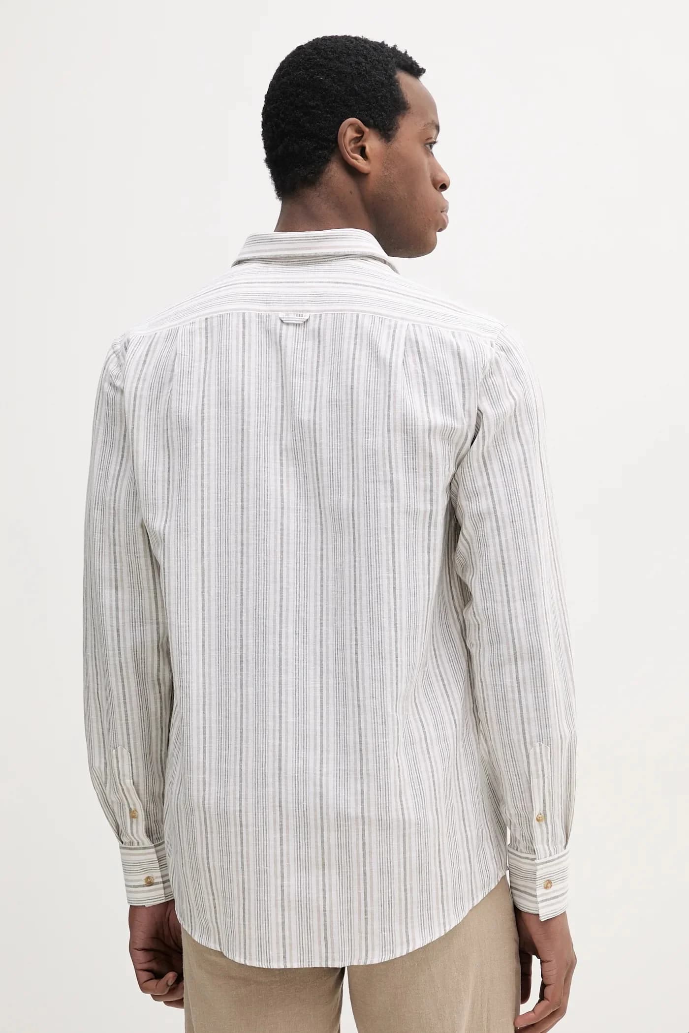 Рубашка из смесового льна - фото 3