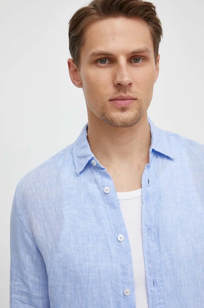 Льняная рубашка - фото 4