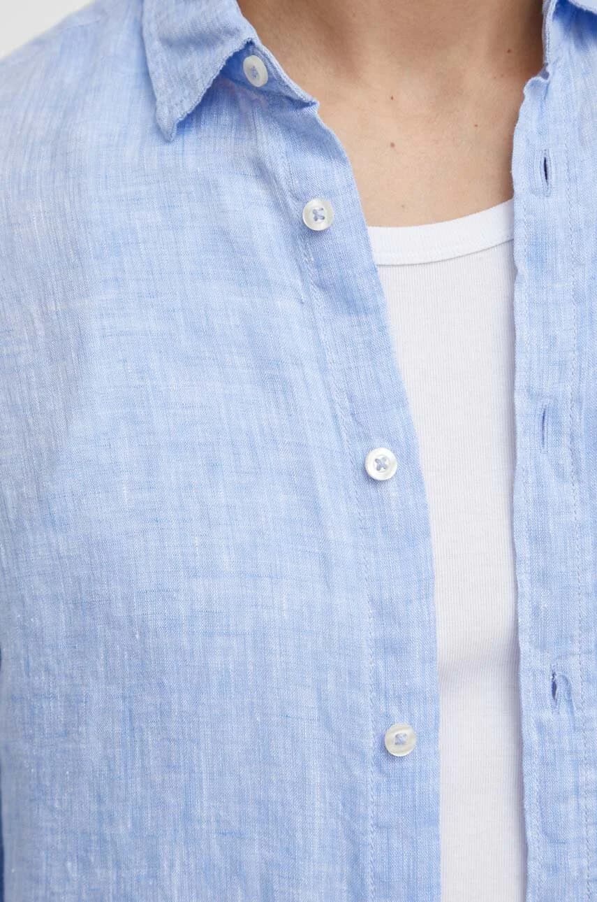 Льняная рубашка - фото 5