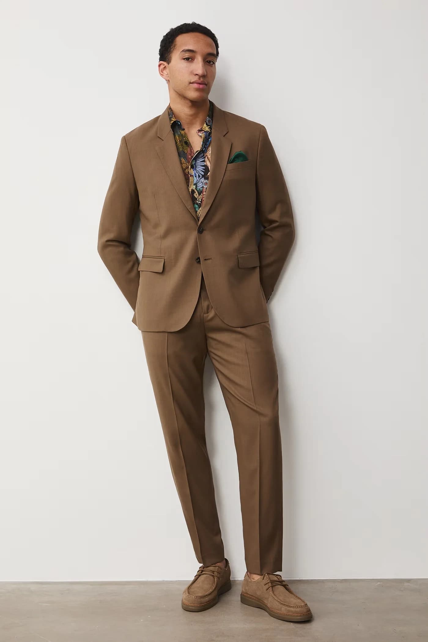 Мужские шерстяные брюки чинос