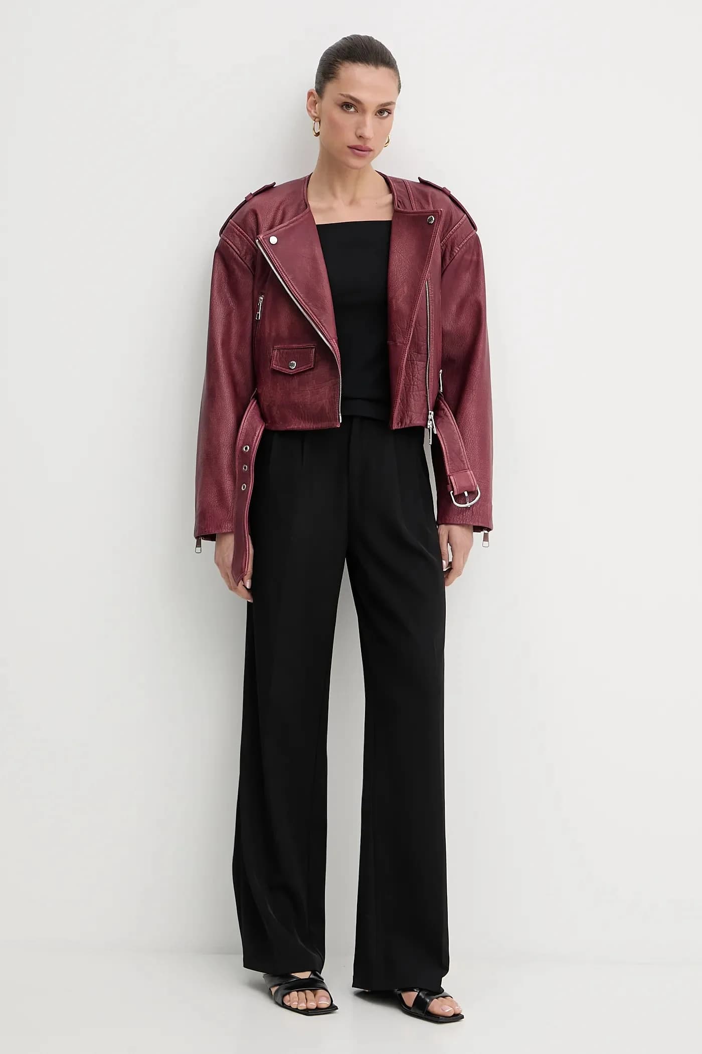 Кожаная косуха C_Sadora - фото 2