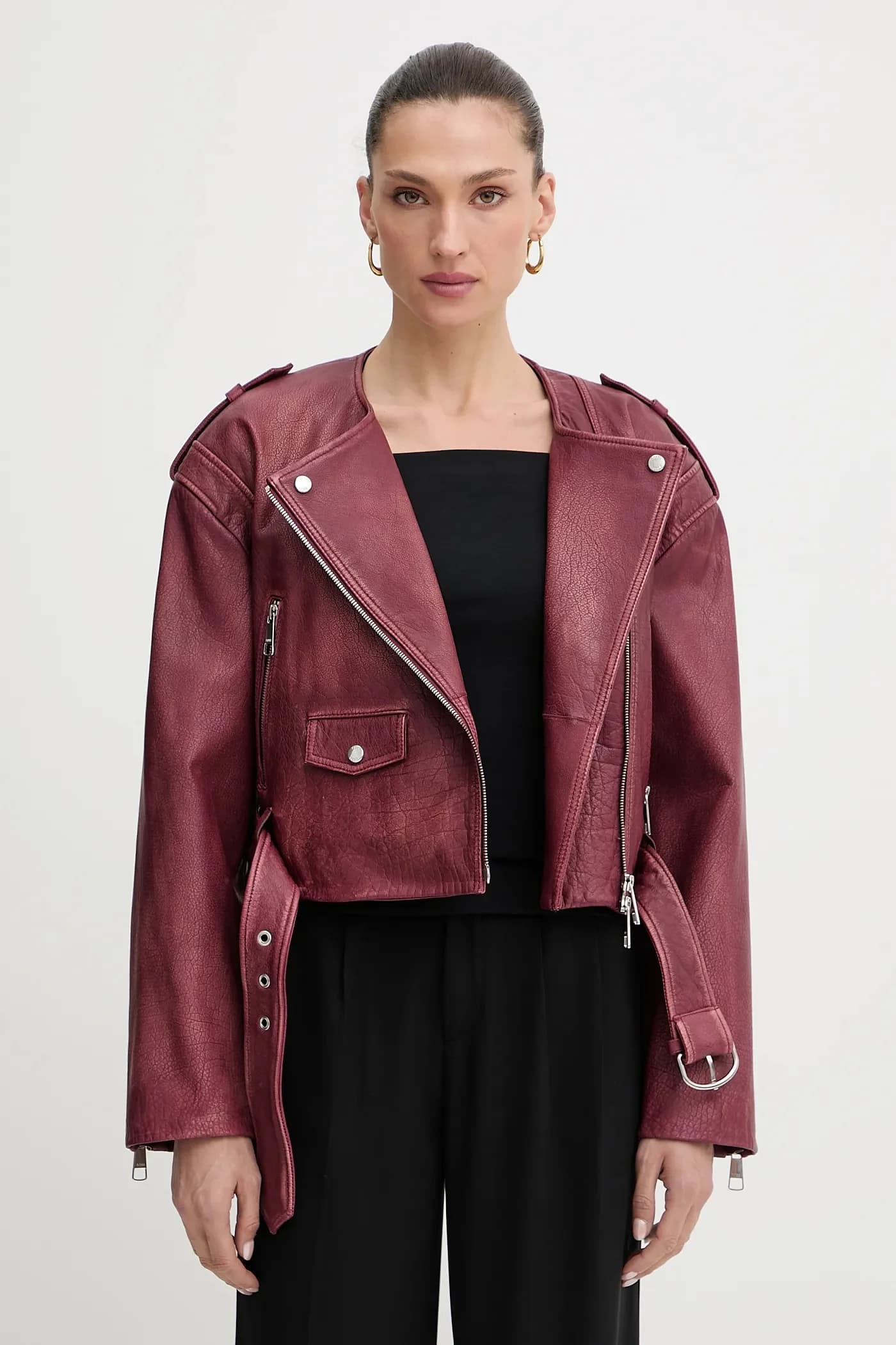 Кожаная косуха C_Sadora - фото 4