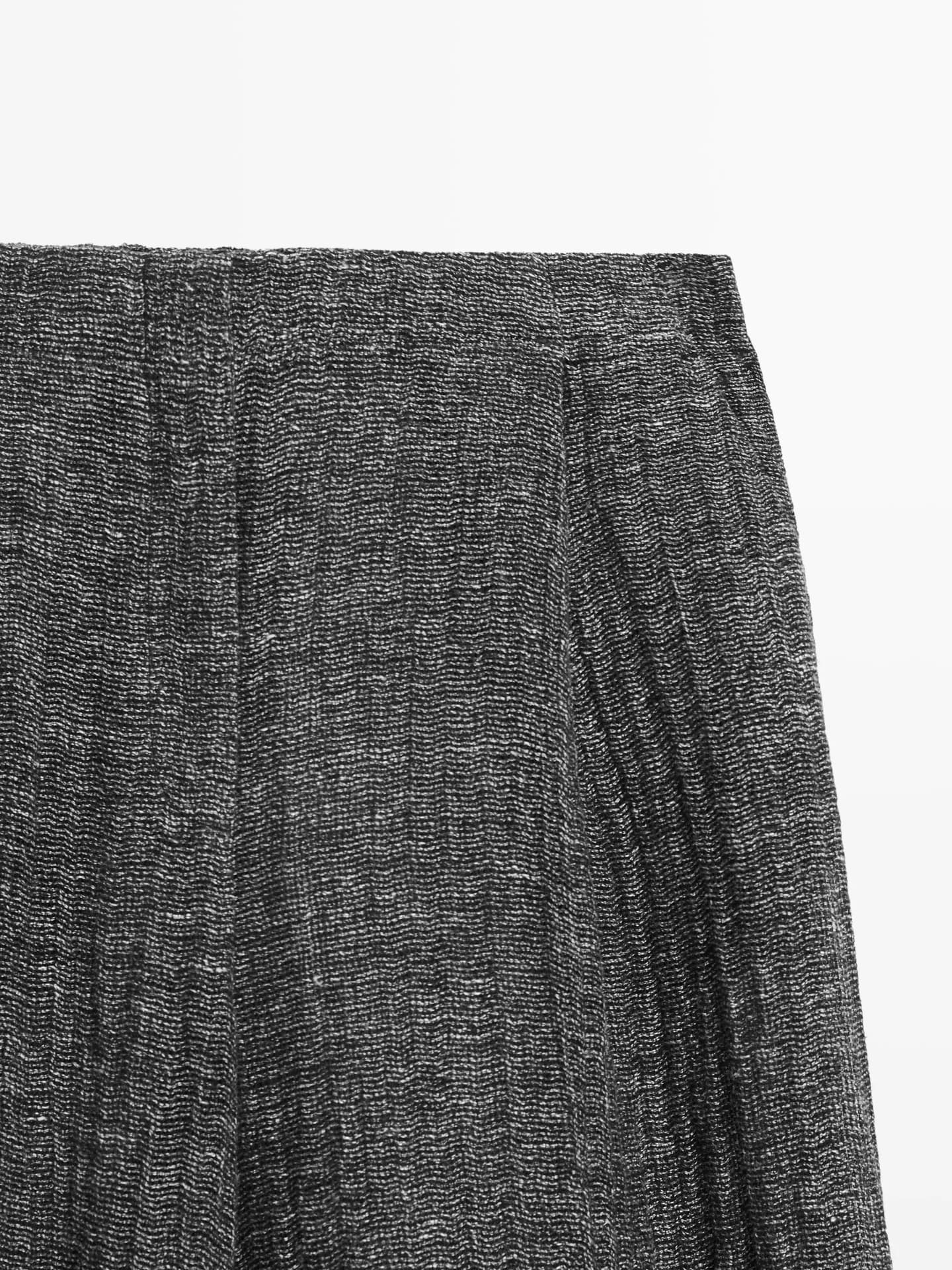 Брюки со складками Total Look, меланжевый лен - фото 4