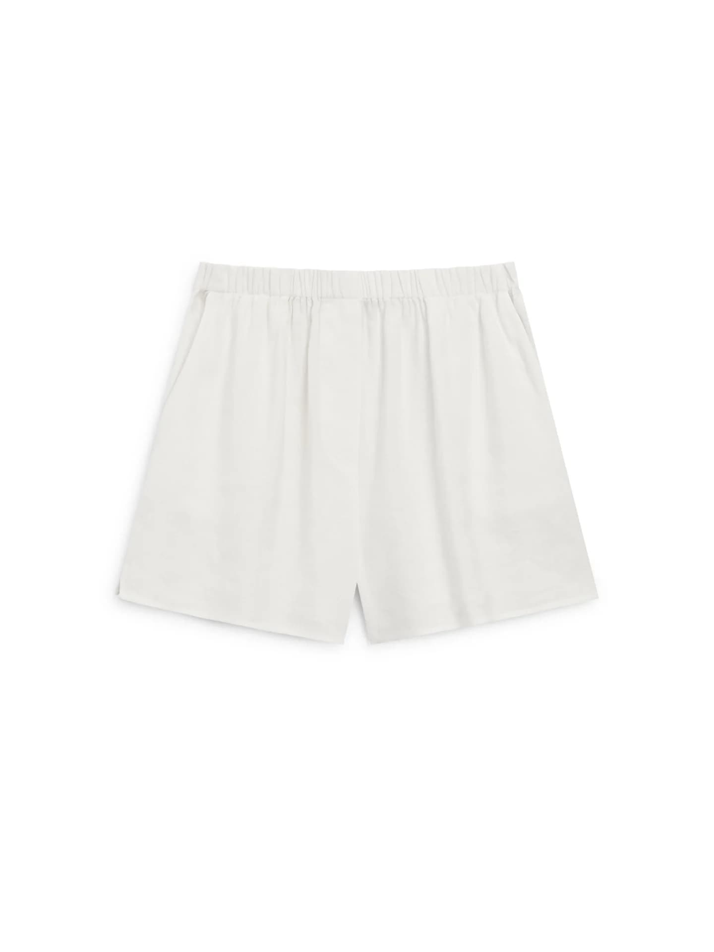 Короткие шорты-бермуды с льном - фото 5