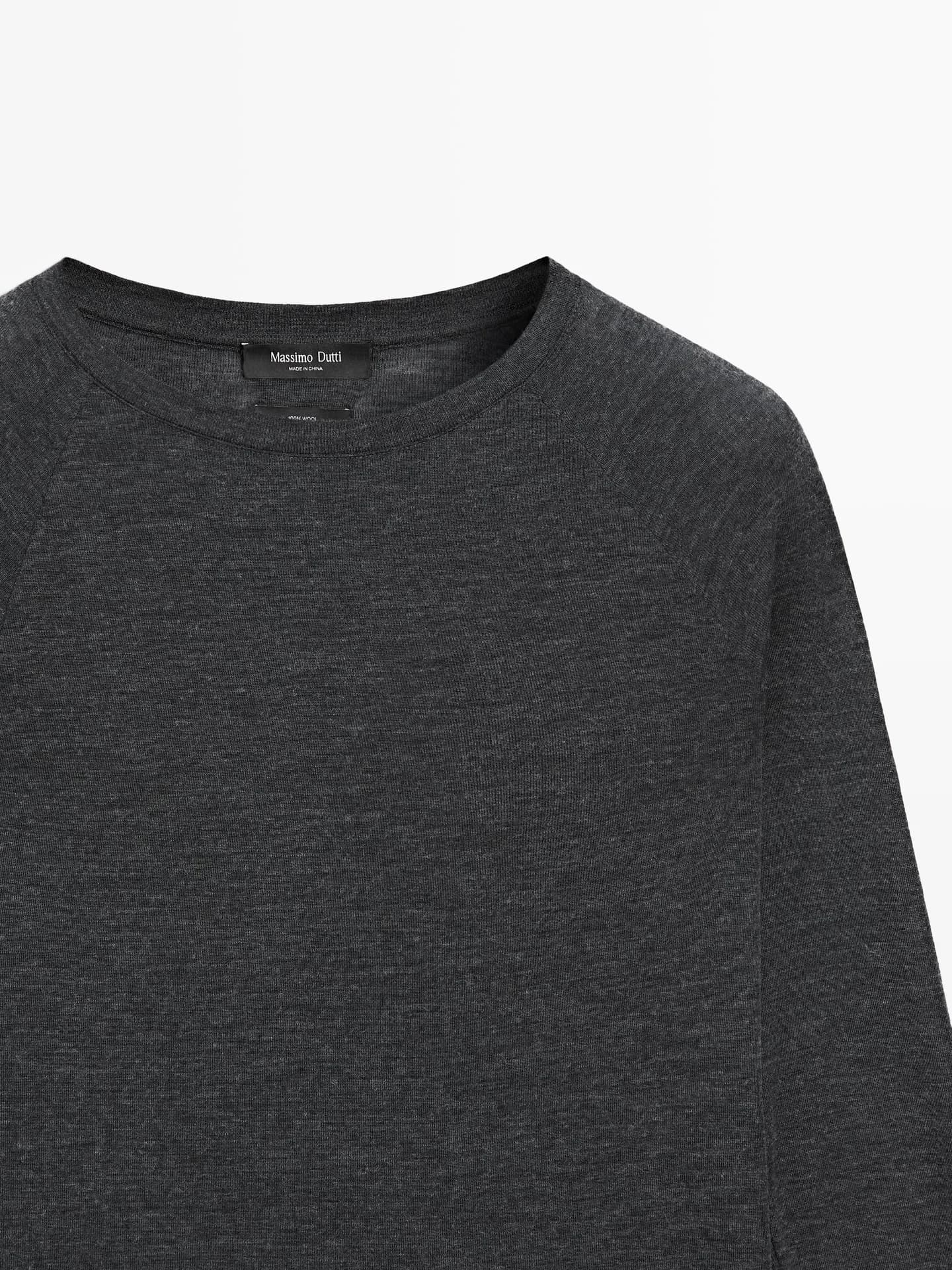 Шерстяная футболка с рукавами реглан - фото 7