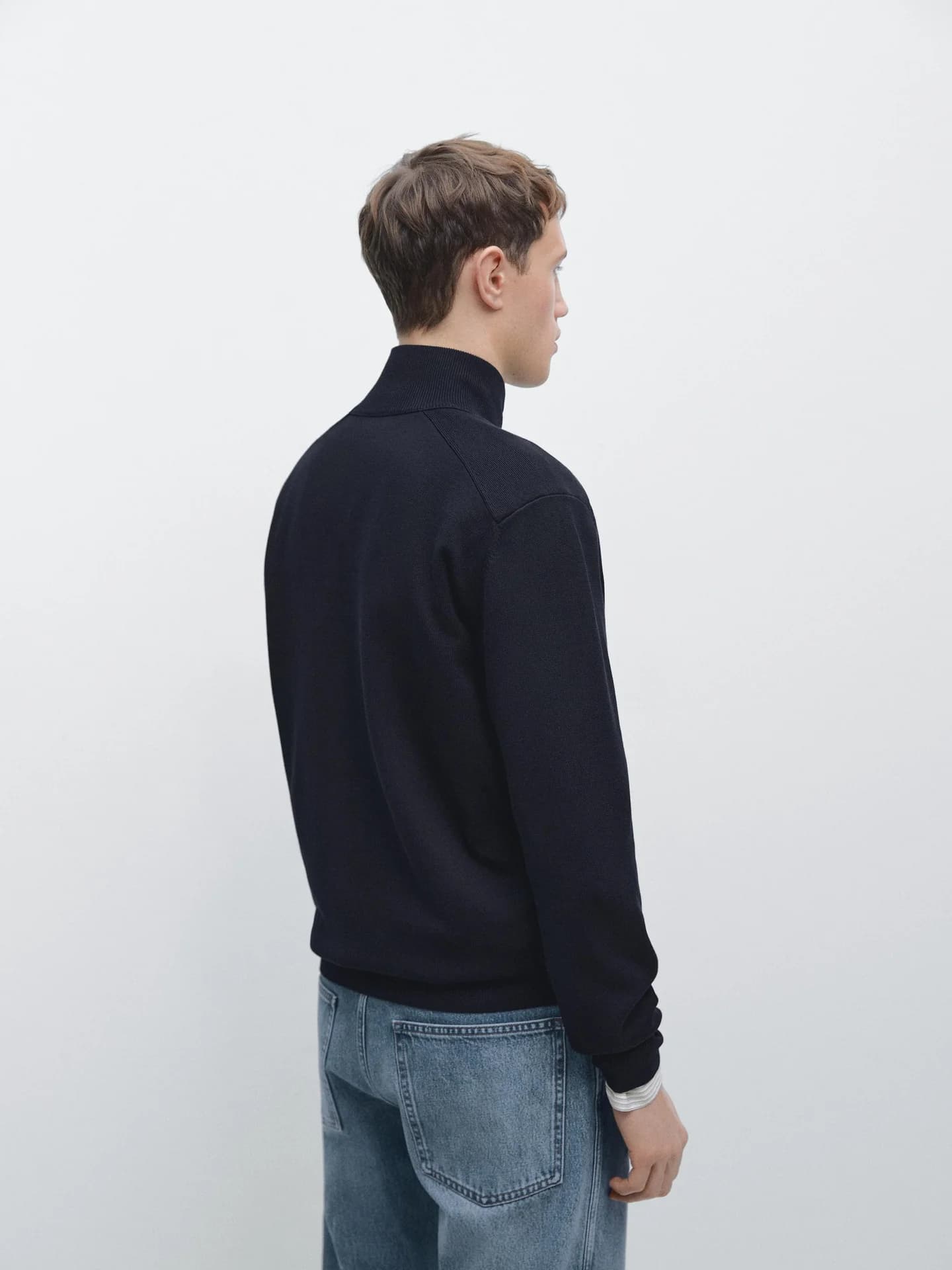 Кардиган хлопковой вязки с застежкой-молнией - фото 5