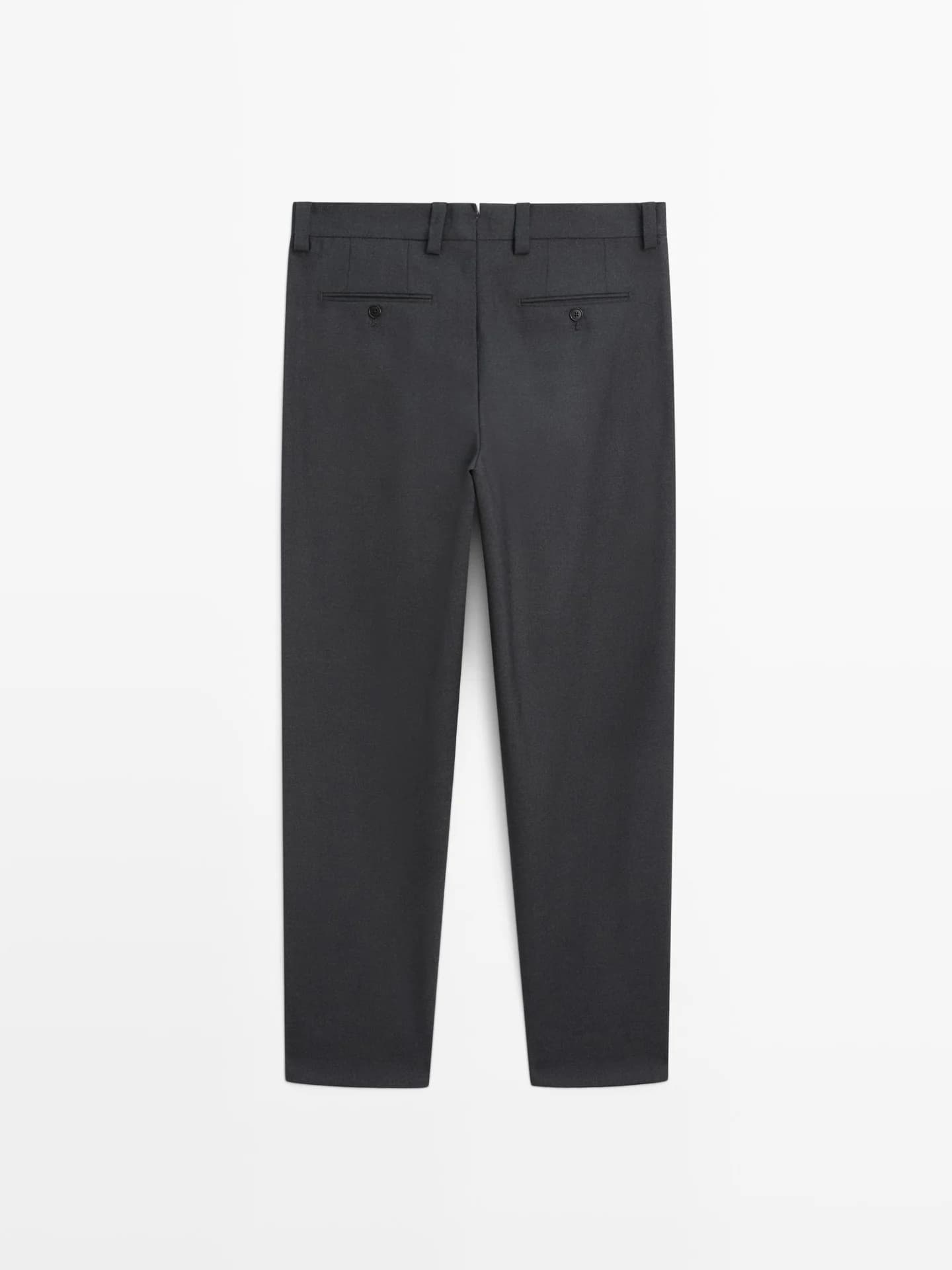 Брюки прямого кроя из трехниточной шерсти - фото 4