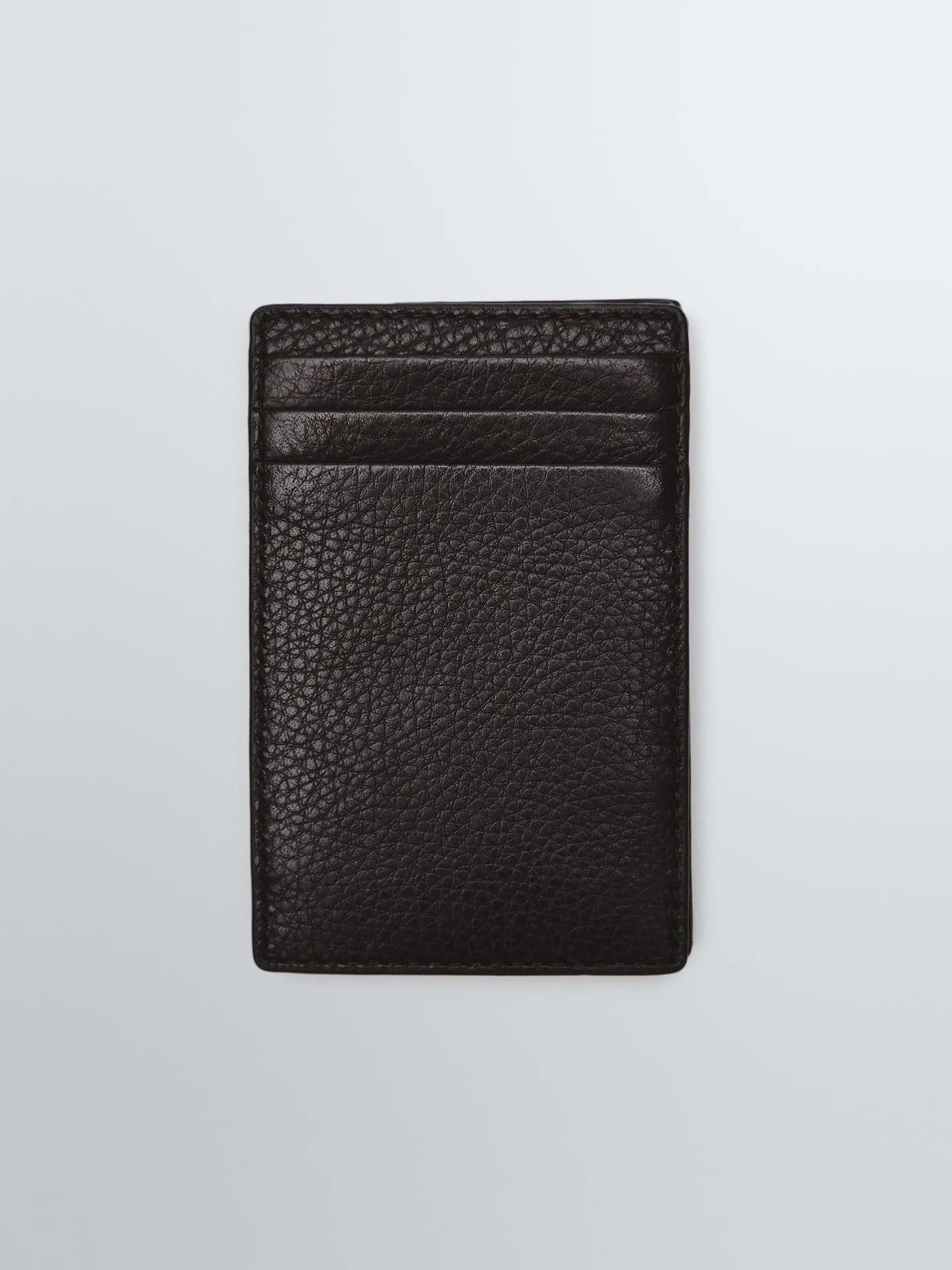 Вертикальный «волшебный» кошелек из кожи наппа - фото 7