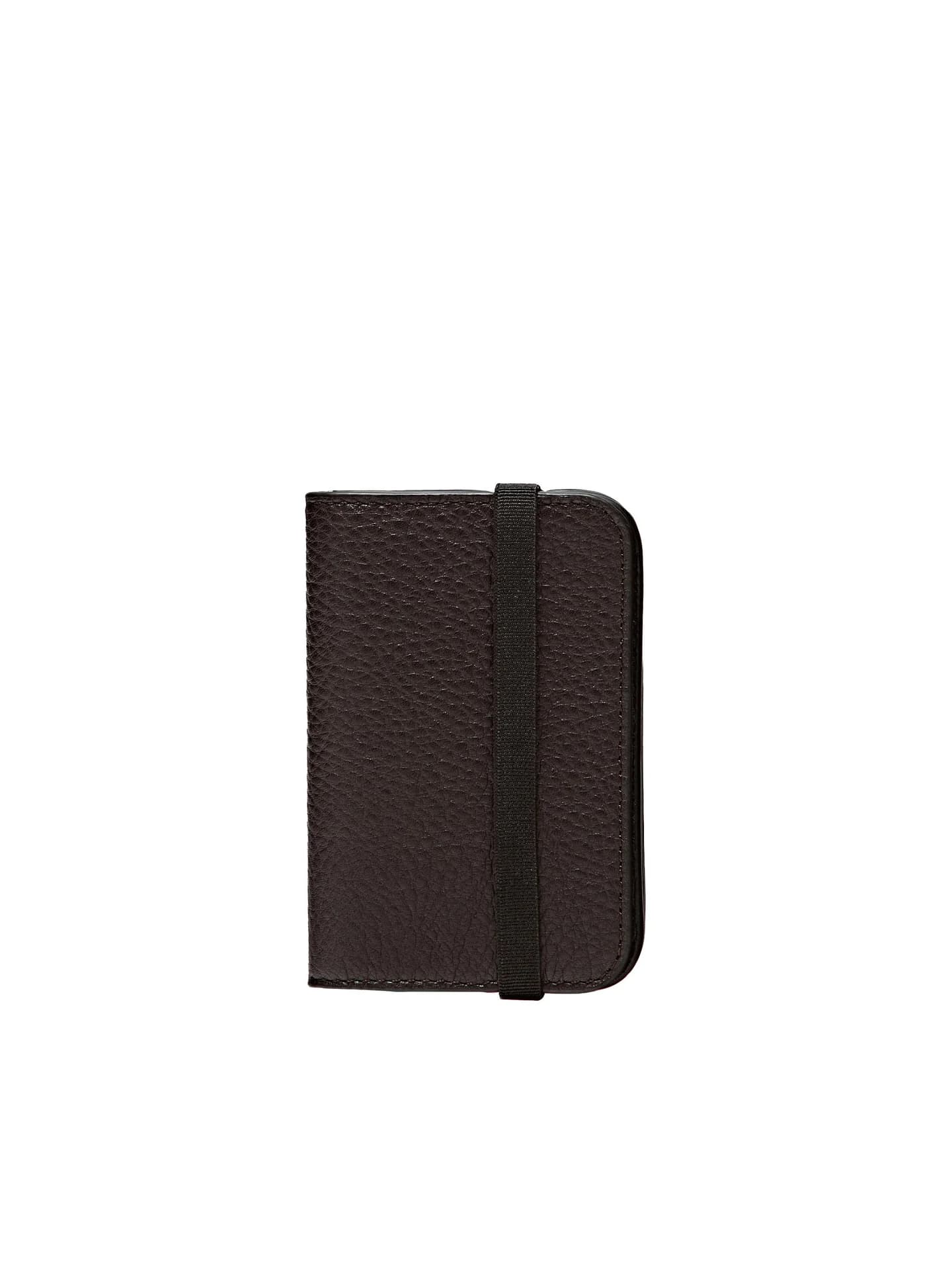 Визитница из кожи наппа с клапаном