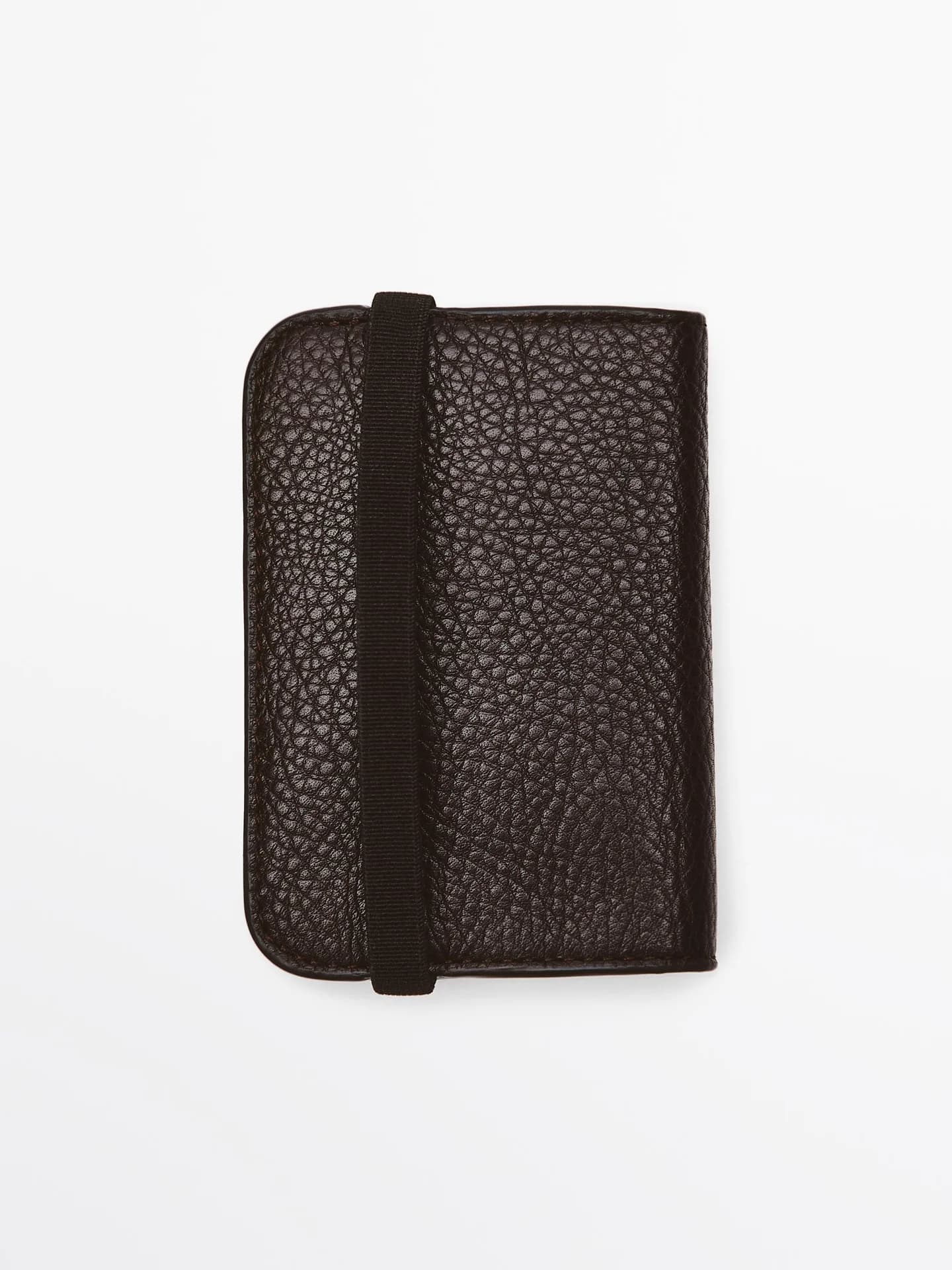 Визитница из кожи наппа с клапаном - фото 10