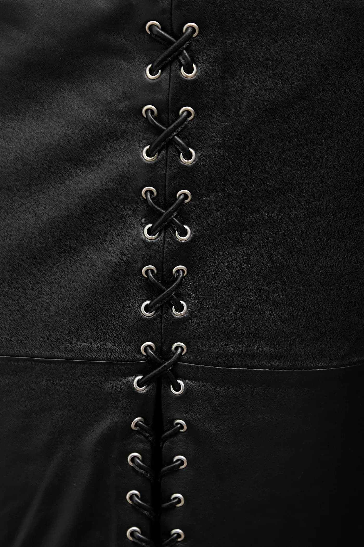 Кожаная юбка - фото 4