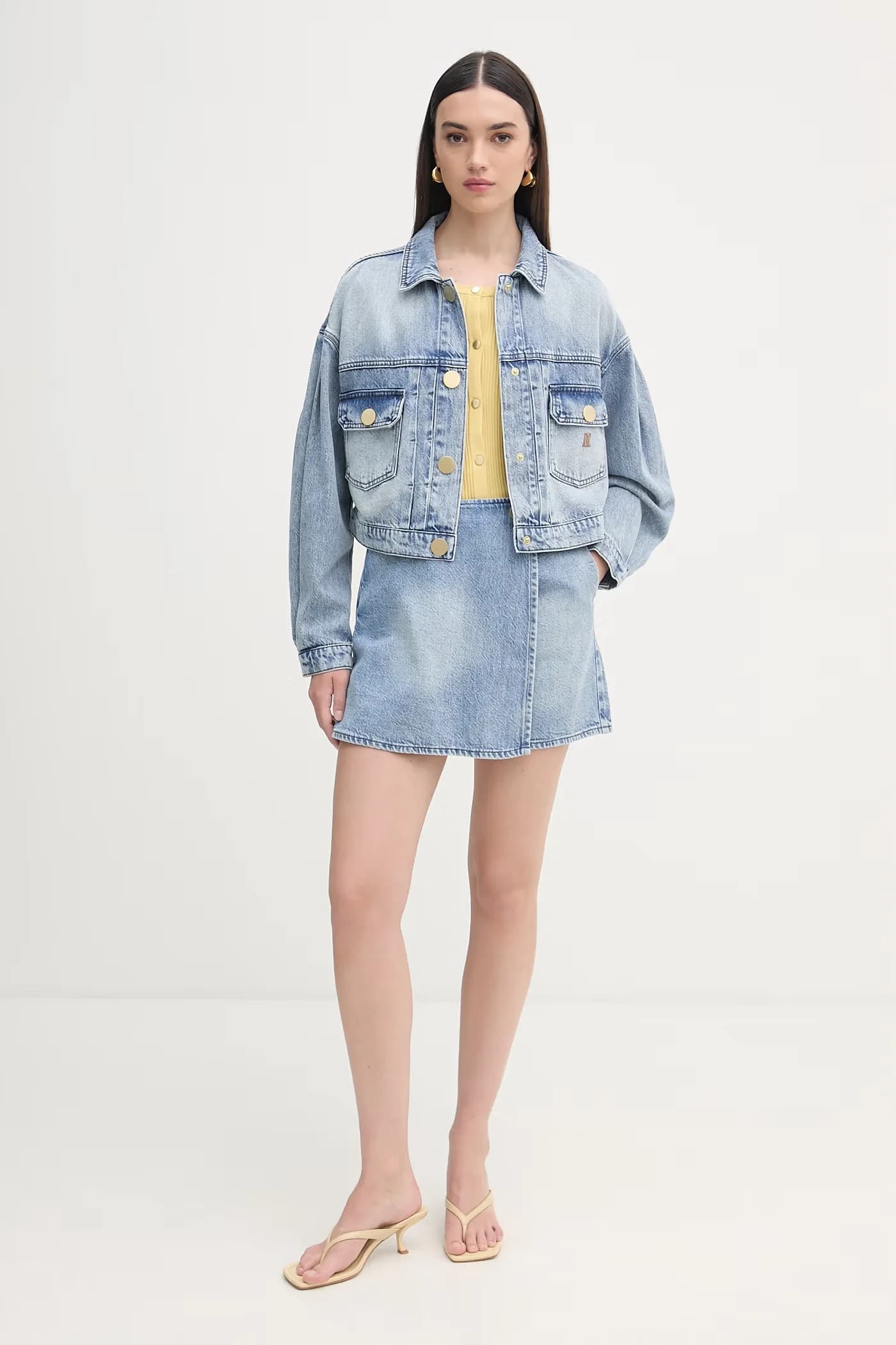 Женские джинсовые юбки и брюки - фото 2