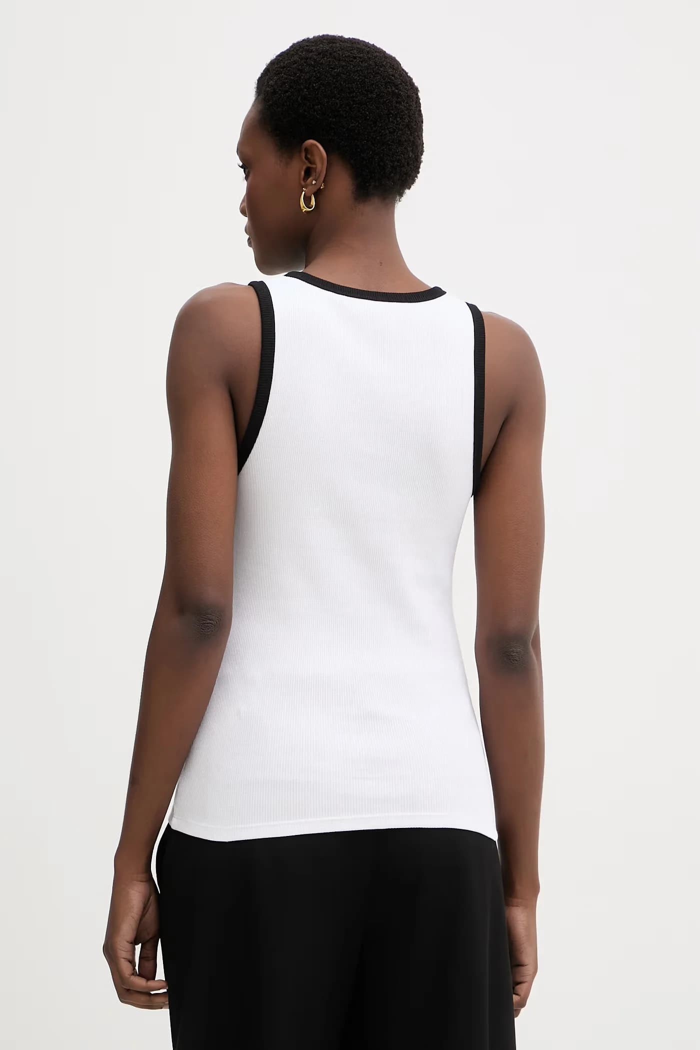 Женский хлопковый топ с эластаном - фото 3