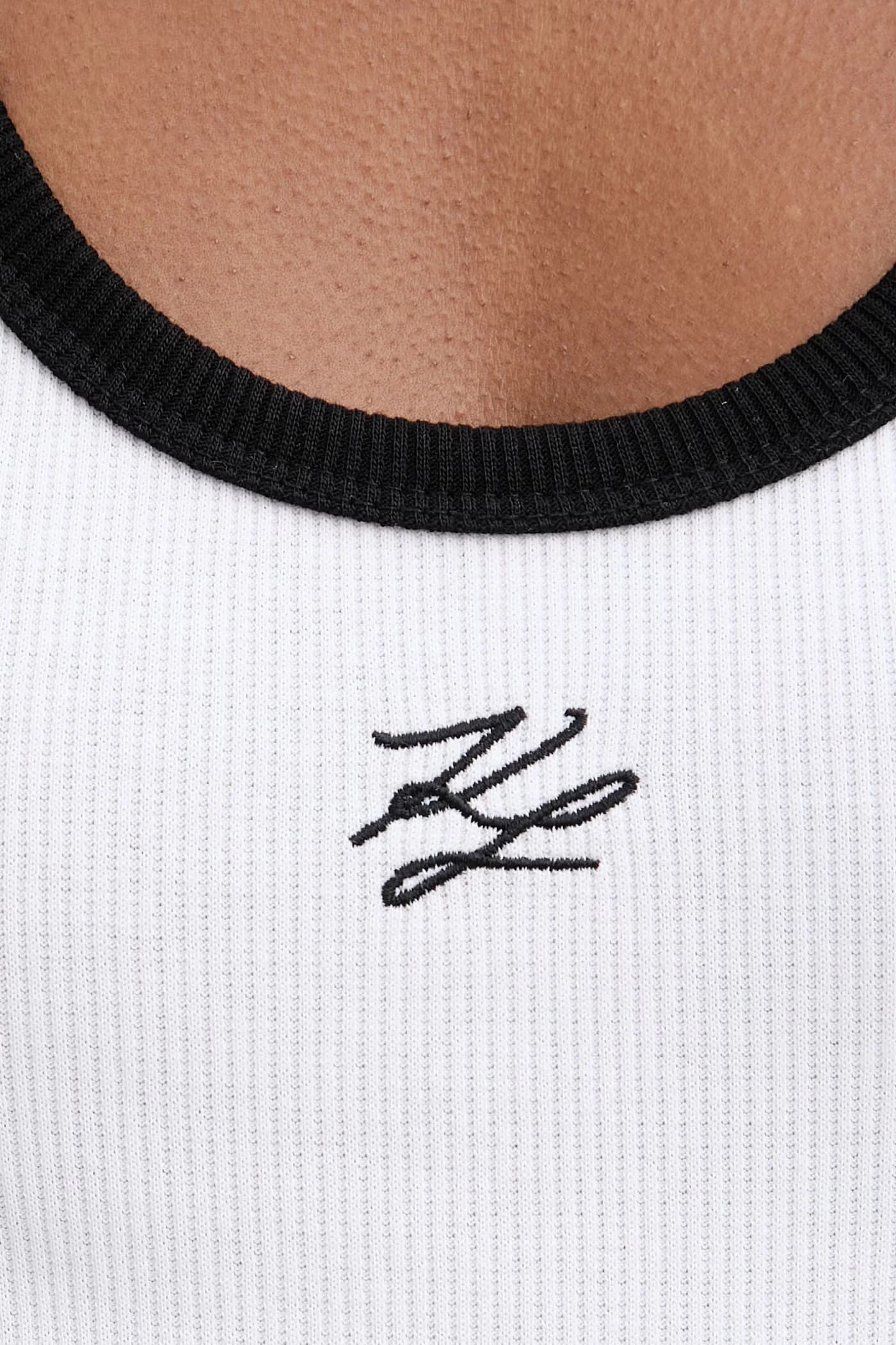 Женский хлопковый топ с эластаном - фото 5