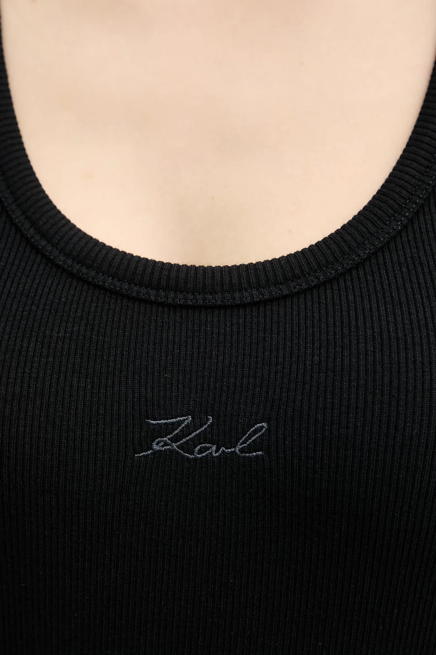 Женский хлопковый топ с эластаном - фото 5