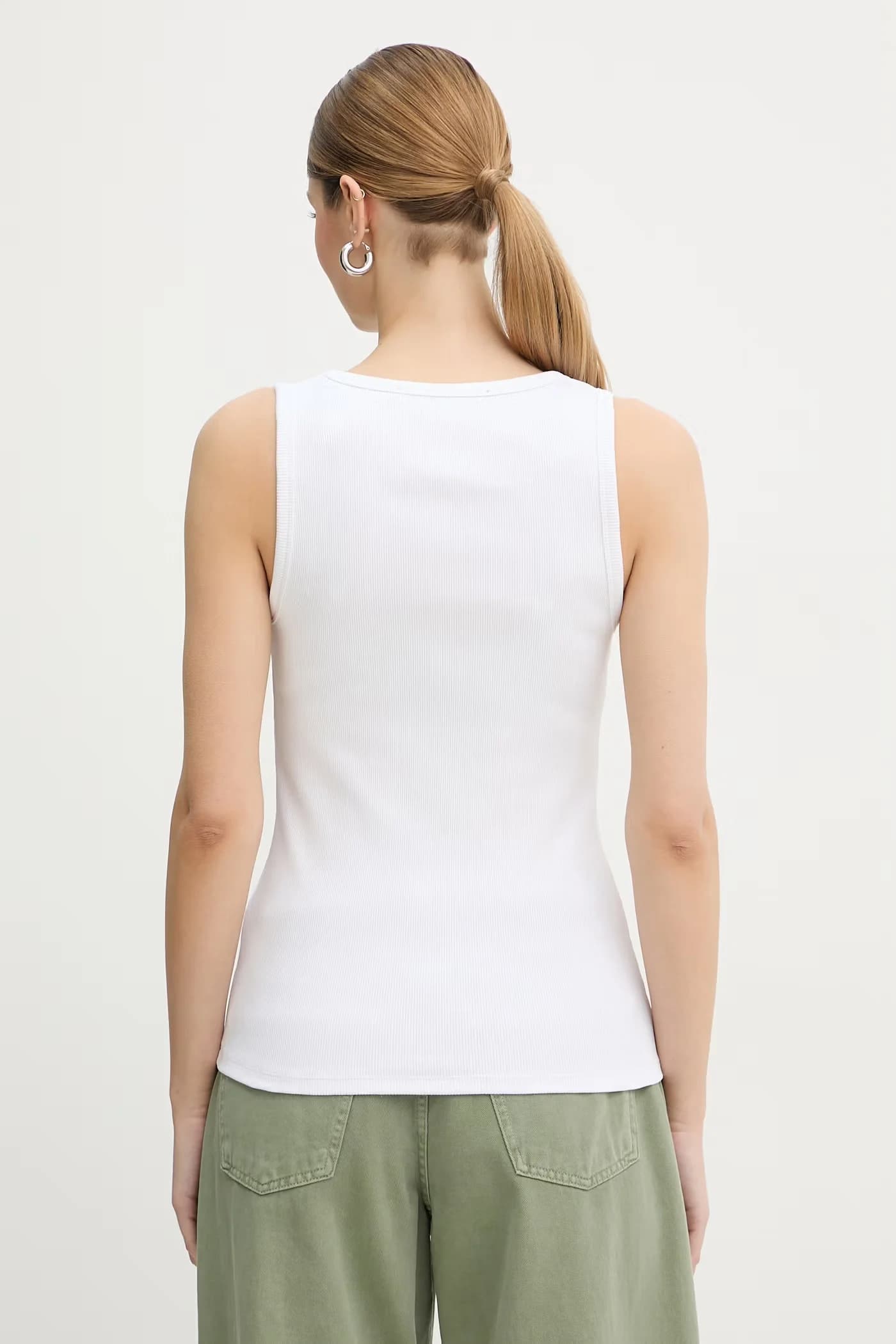 Женский хлопковый топ с эластаном - фото 3