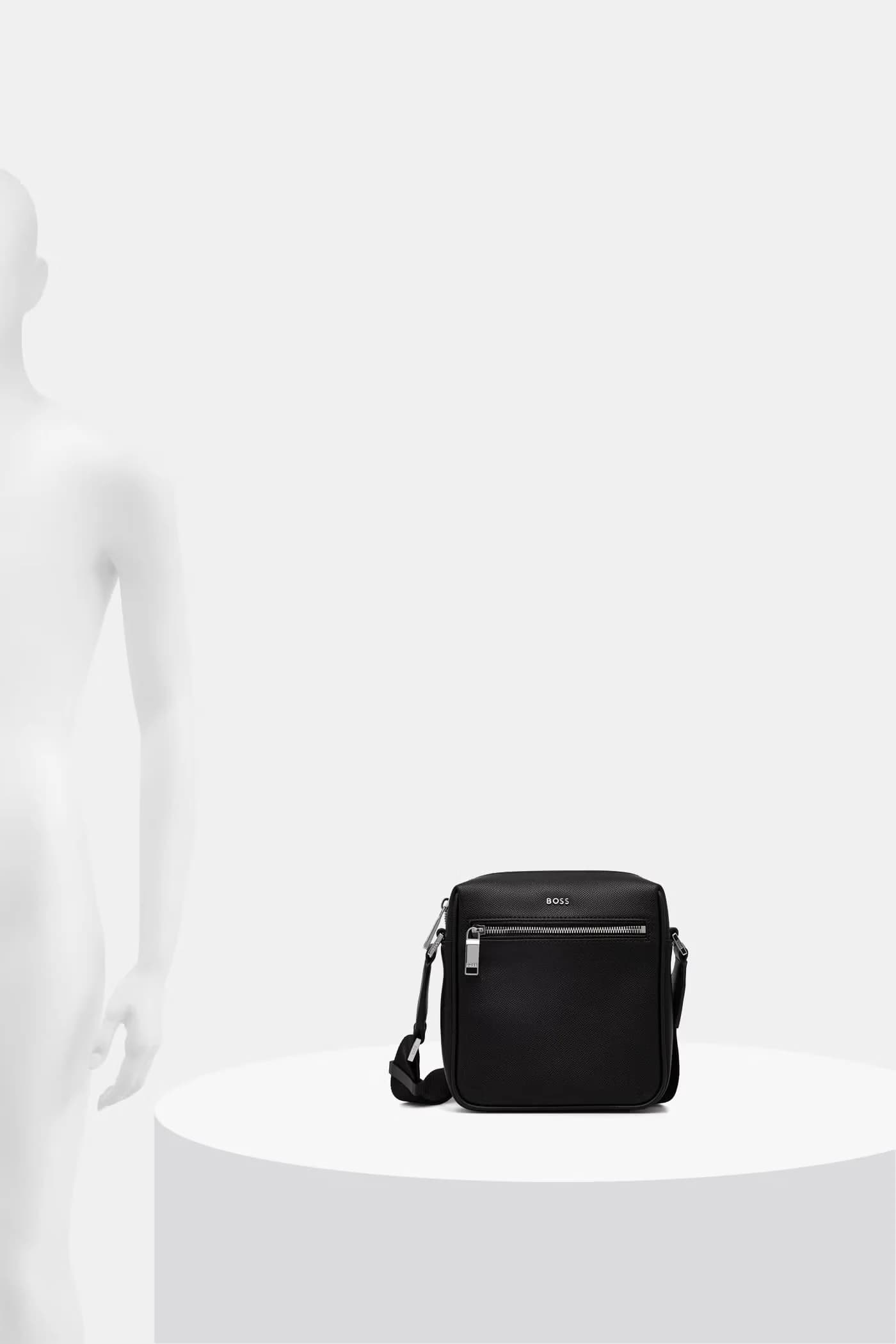 Мужская кожаная сумка через плечо - фото 6