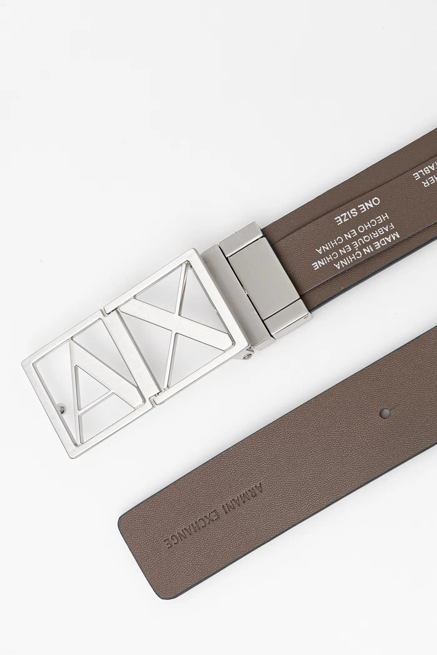 Мужской двусторонний кожаный ремень - фото 2