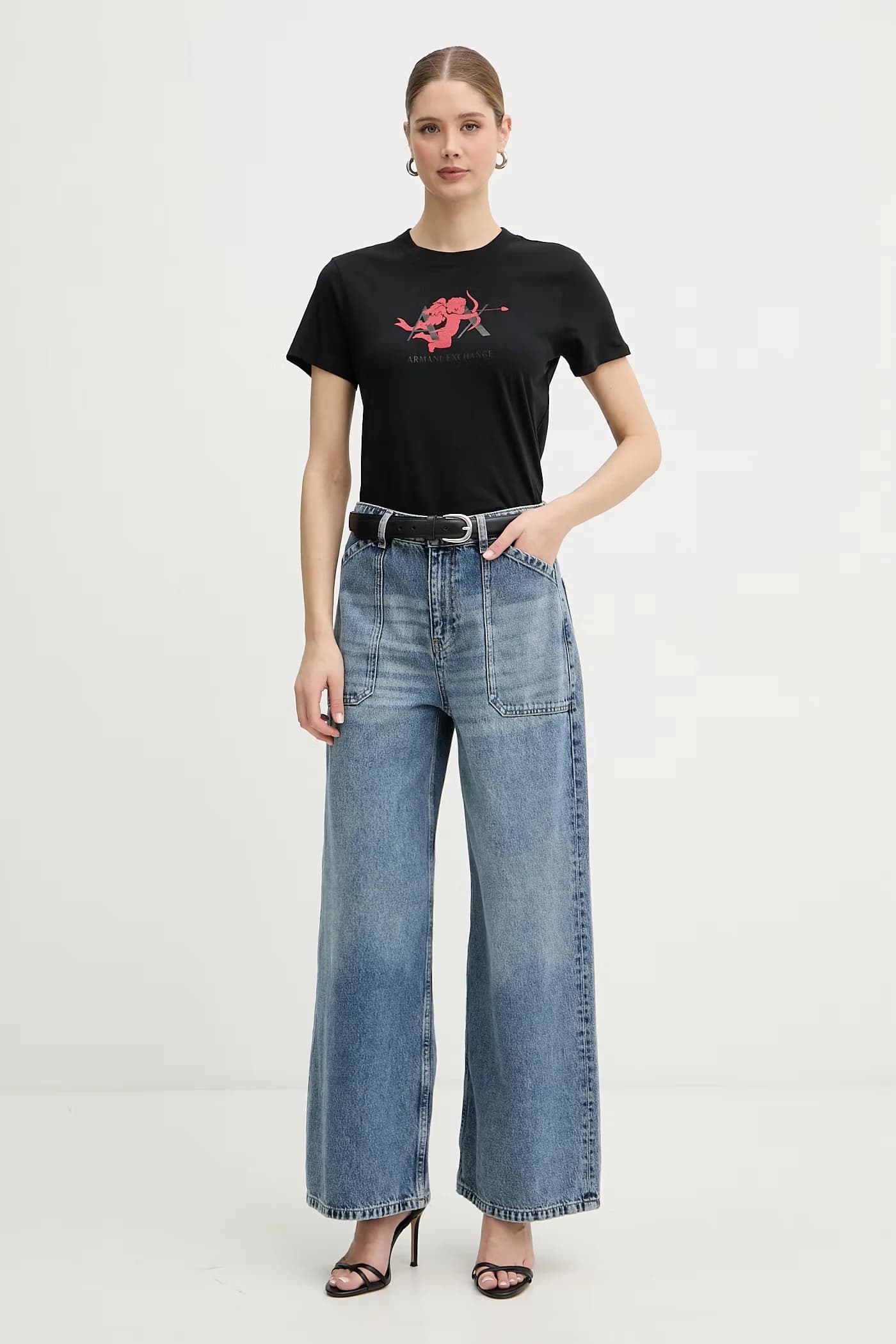 Женская хлопковая футболка - фото 2