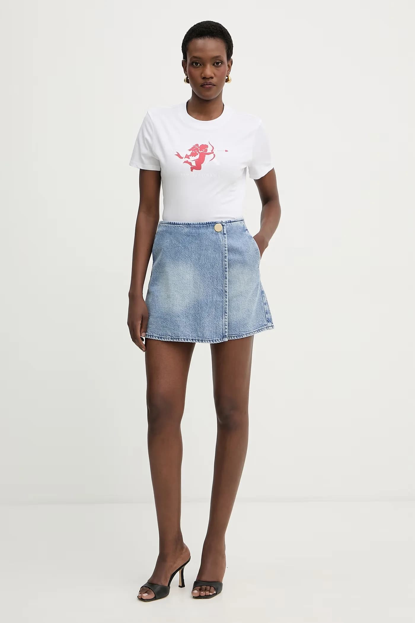 Женская хлопковая футболка - фото 2