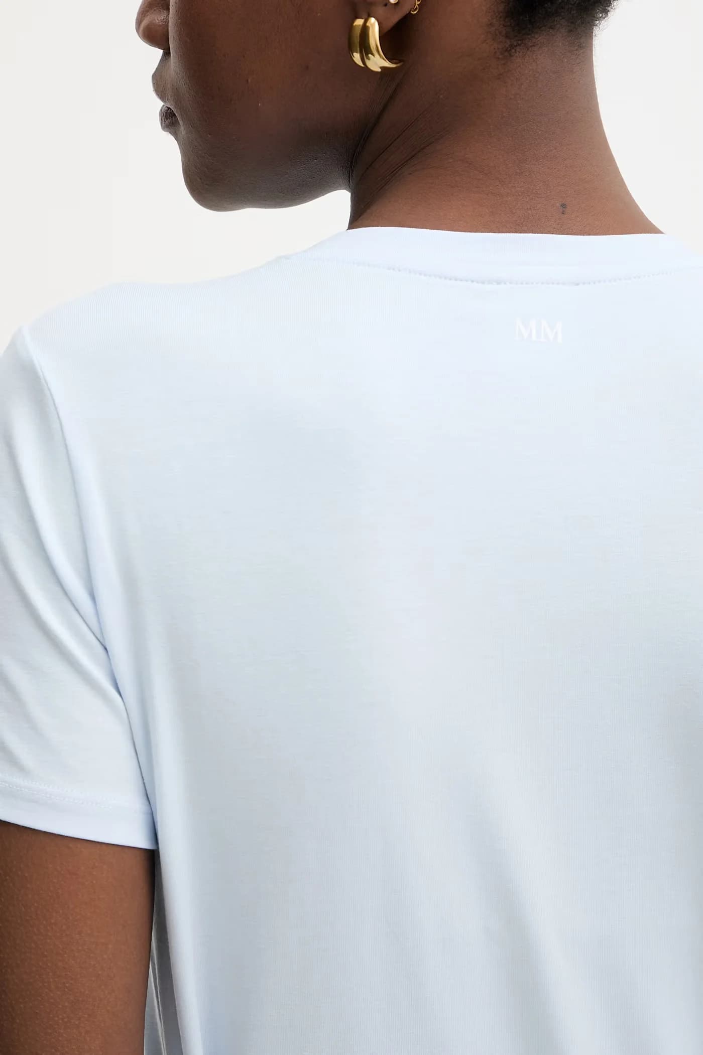 Базовая женская футболка из хлопка с эластаном MULINO - фото 5